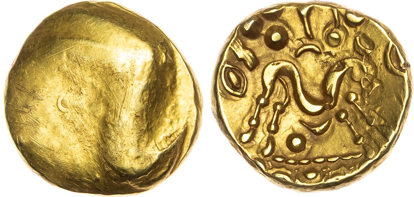 Imported Coinages, Ambiani (c. 60-50 BC) AV Stater, 6.18g.