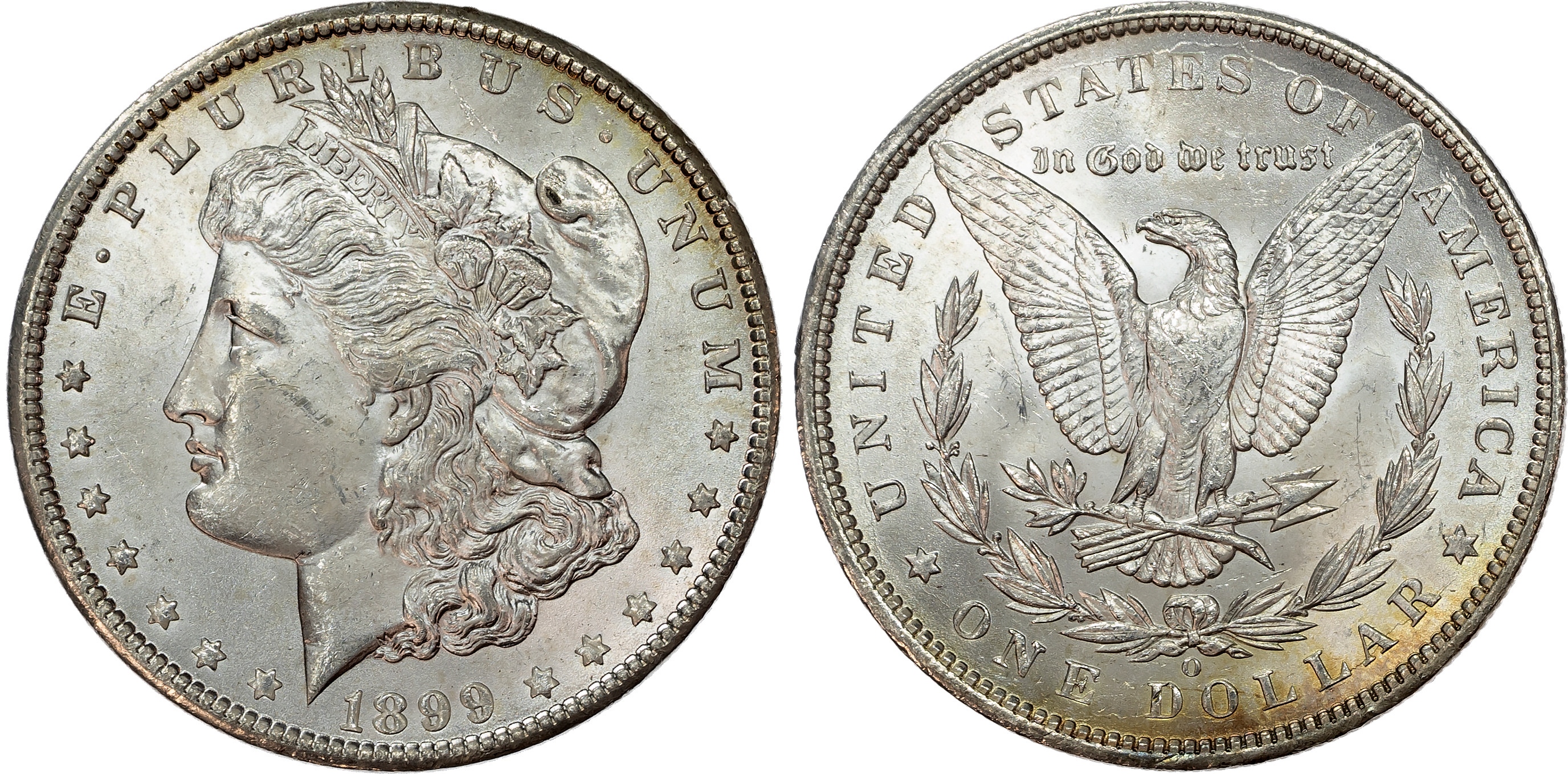 USA, silver Morgan Dollar, 1899, New Orleans