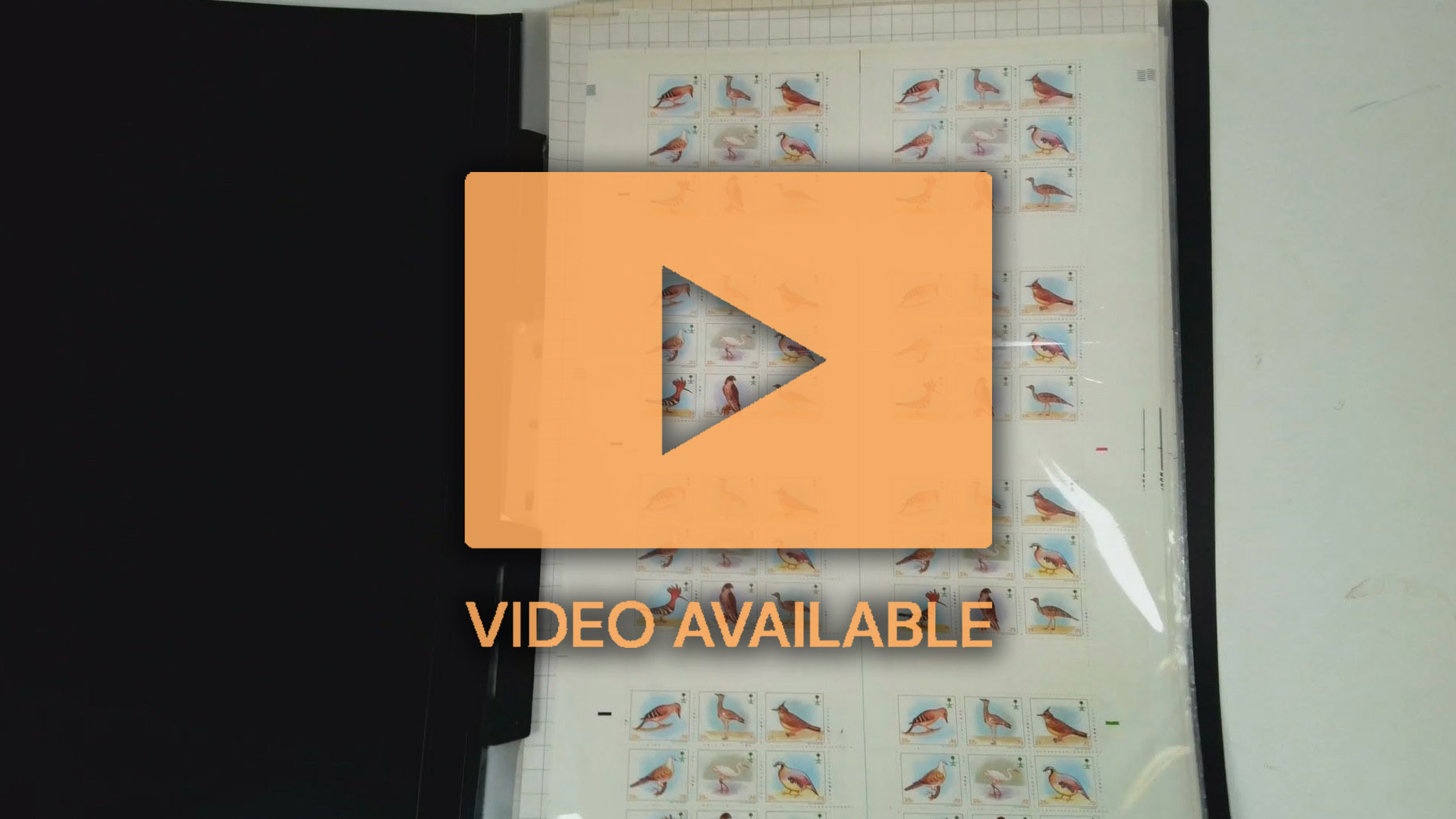 Saudi 1992-94 Birds issues in complete sheets