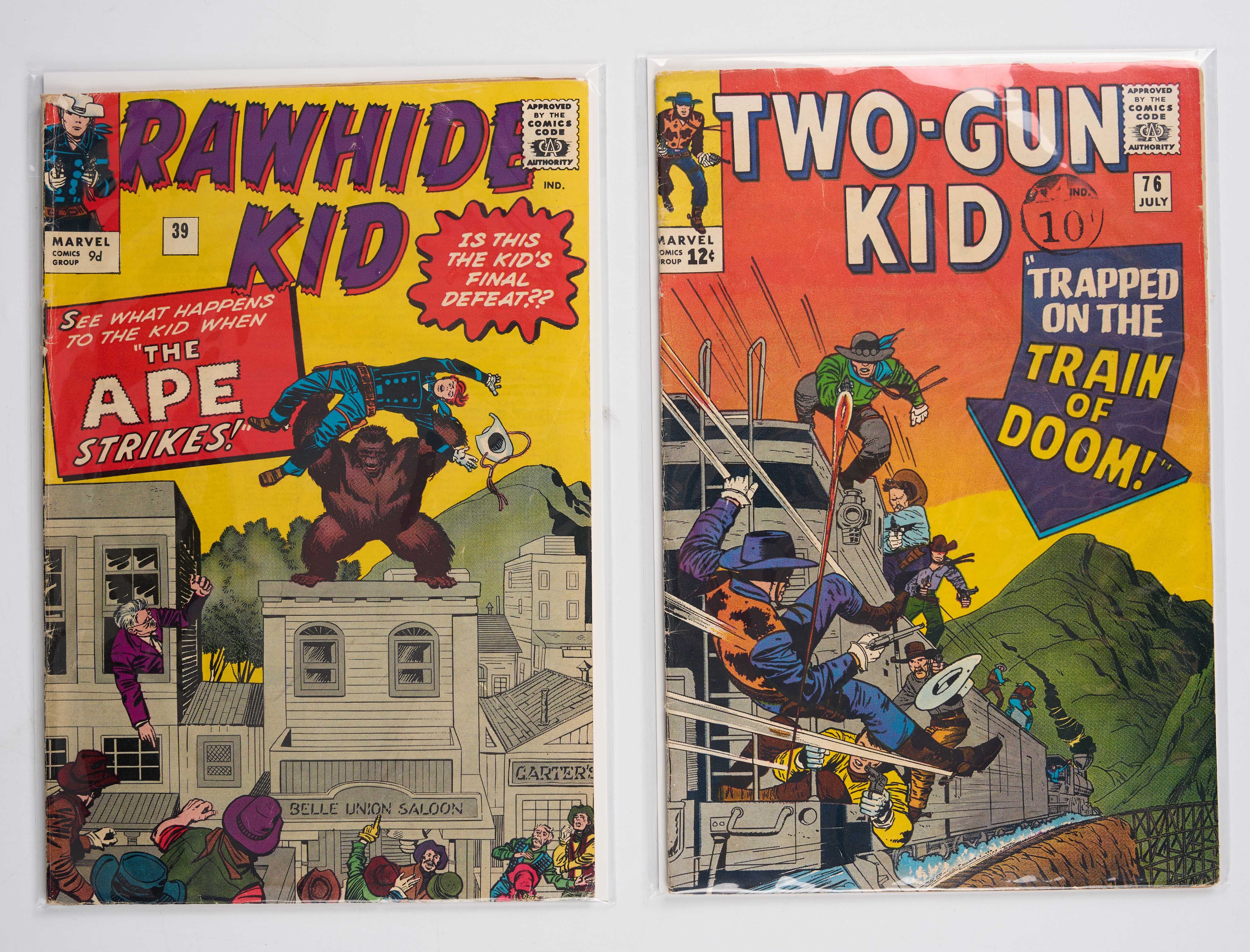 Western Comics Rawhide Kid, Kid Colt Outlaw & Two-Gun Kid (Marvel Comics, 1964-67) Bundle of 9
