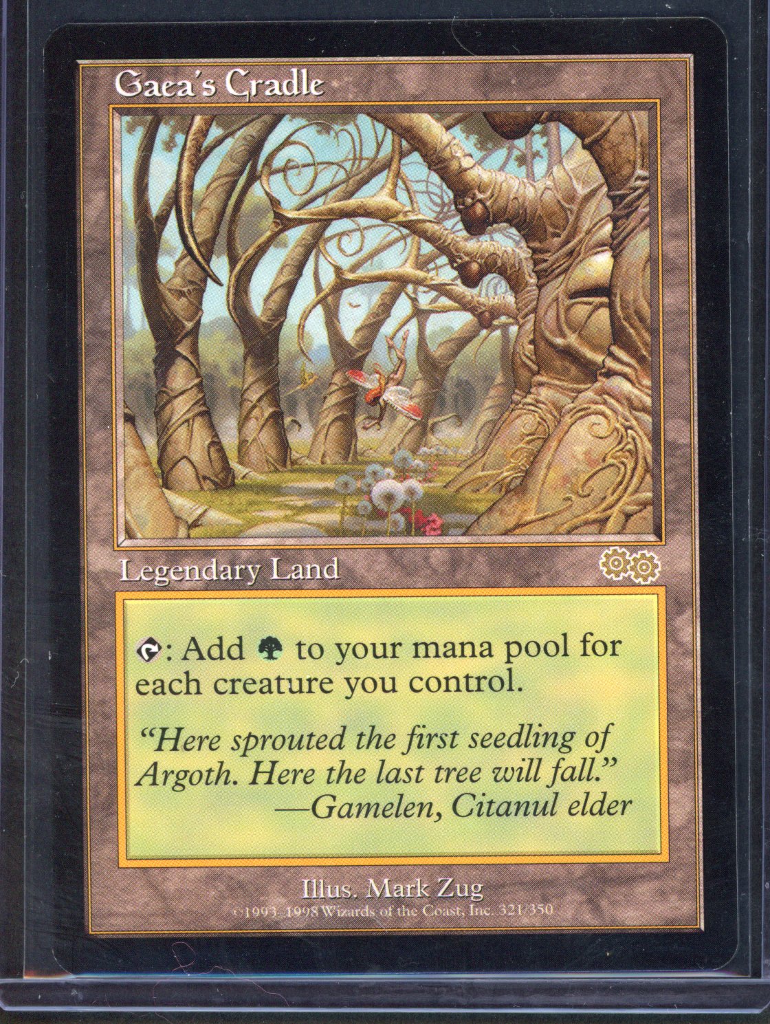 Magic The Gathering - Gaea's Cradle - Urza's Saga - Very Light Play