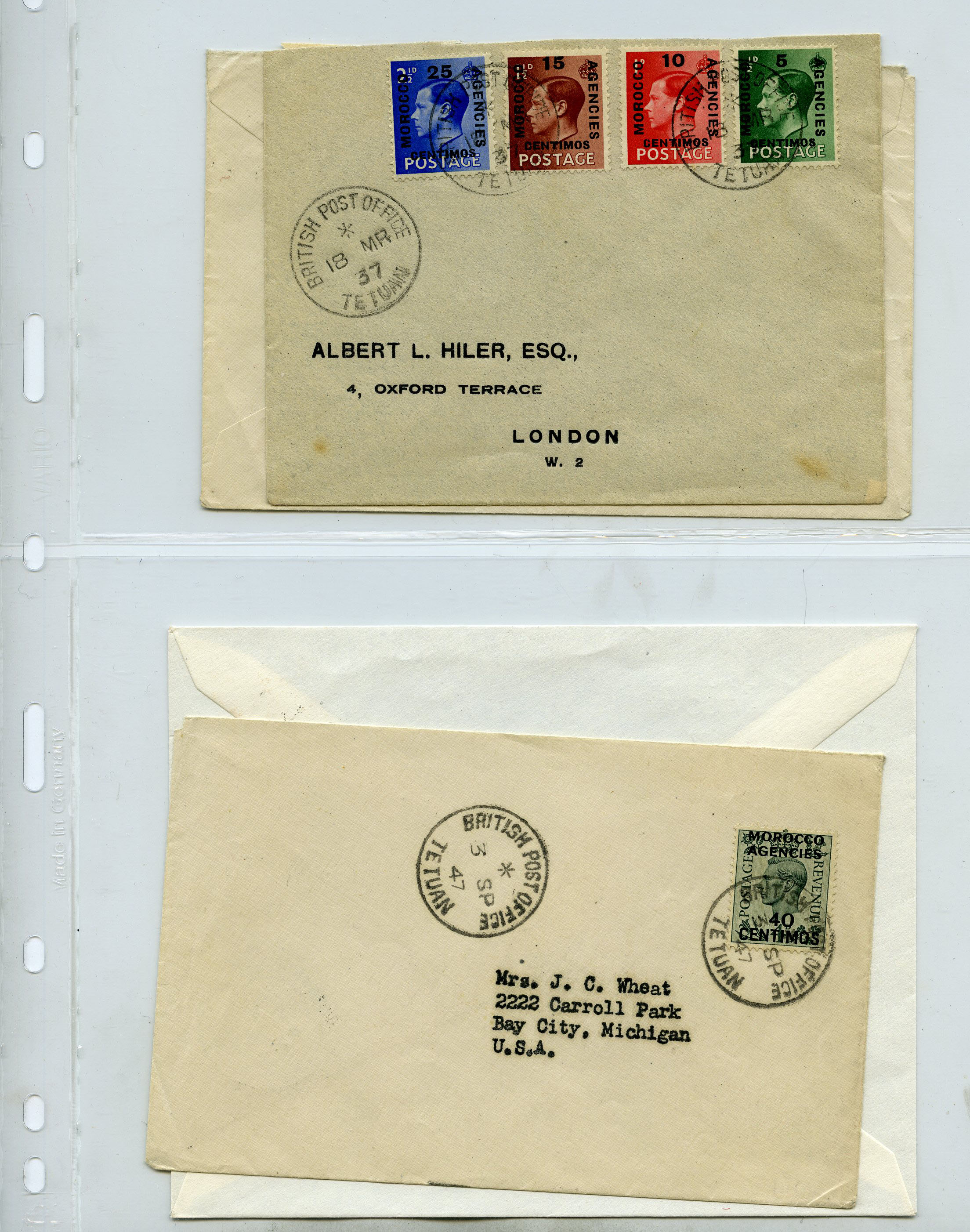 Postal History. 1920-57 covers (27), majority...