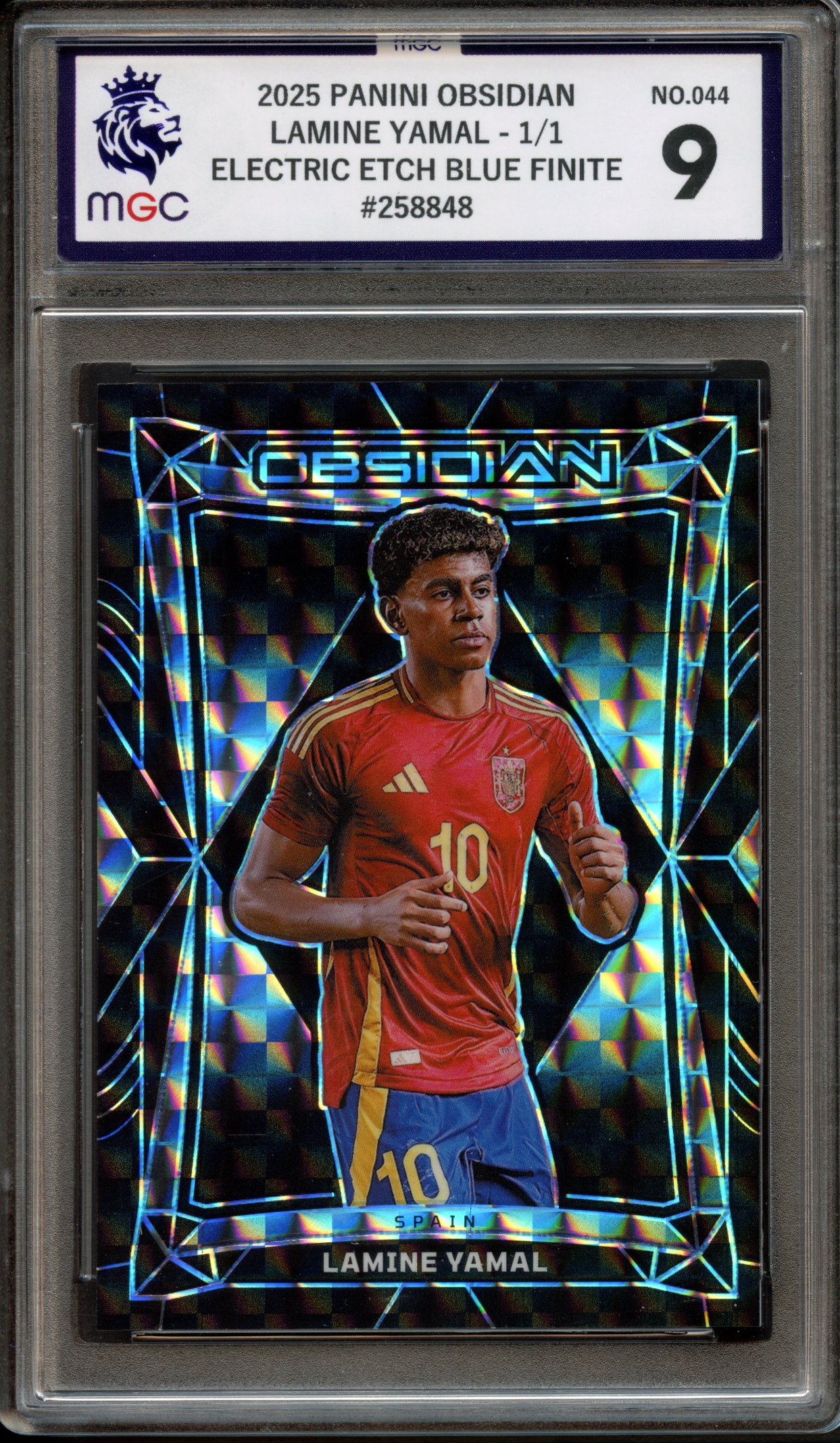MGC 9 2025 Lamine Yamal 1/1 Panini Obsidian #044