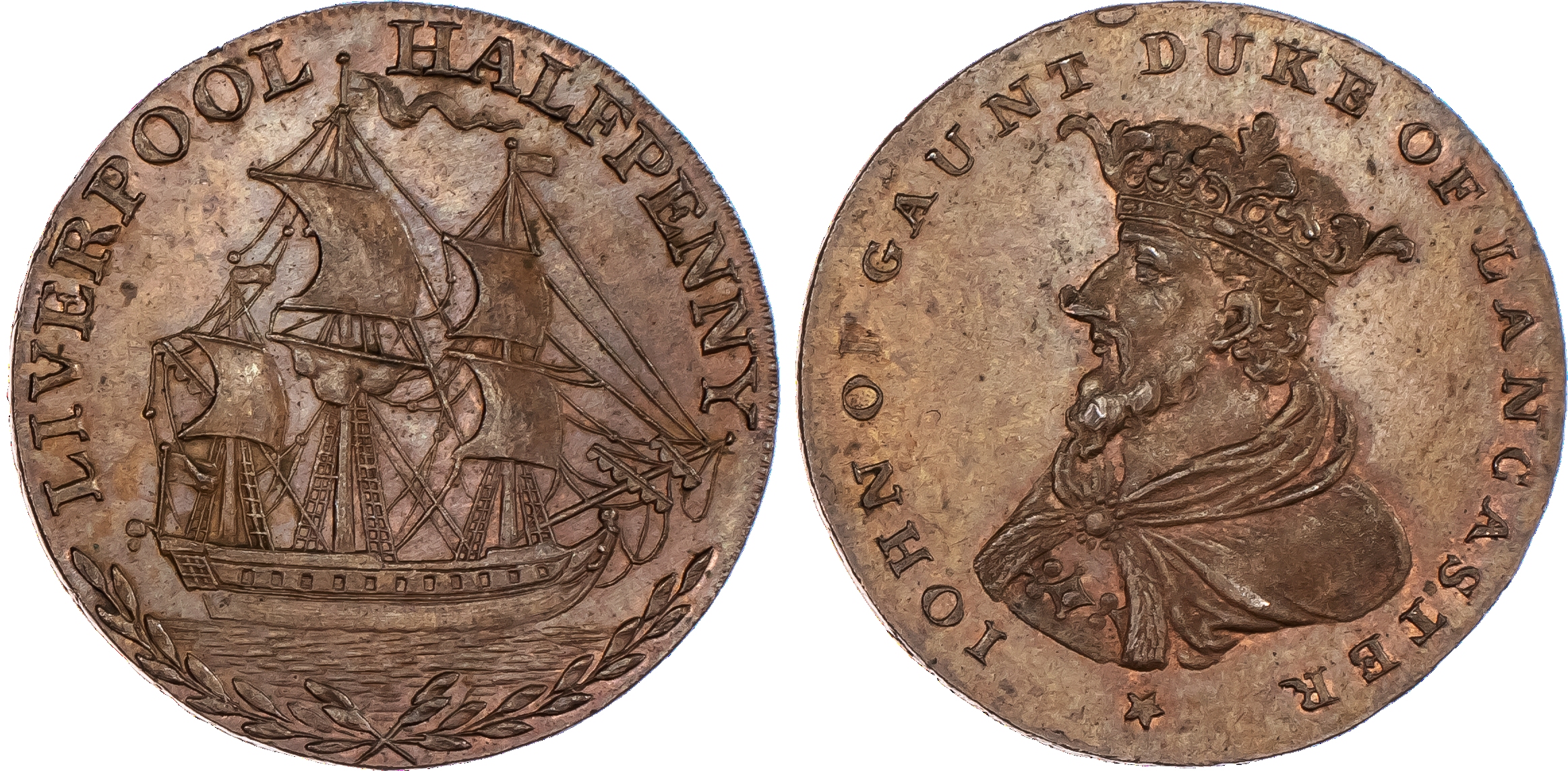 Liverpool, Thomas Clarke Mule Halfpenny,...