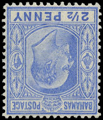1907 2½d. ultramarine with Inverted...