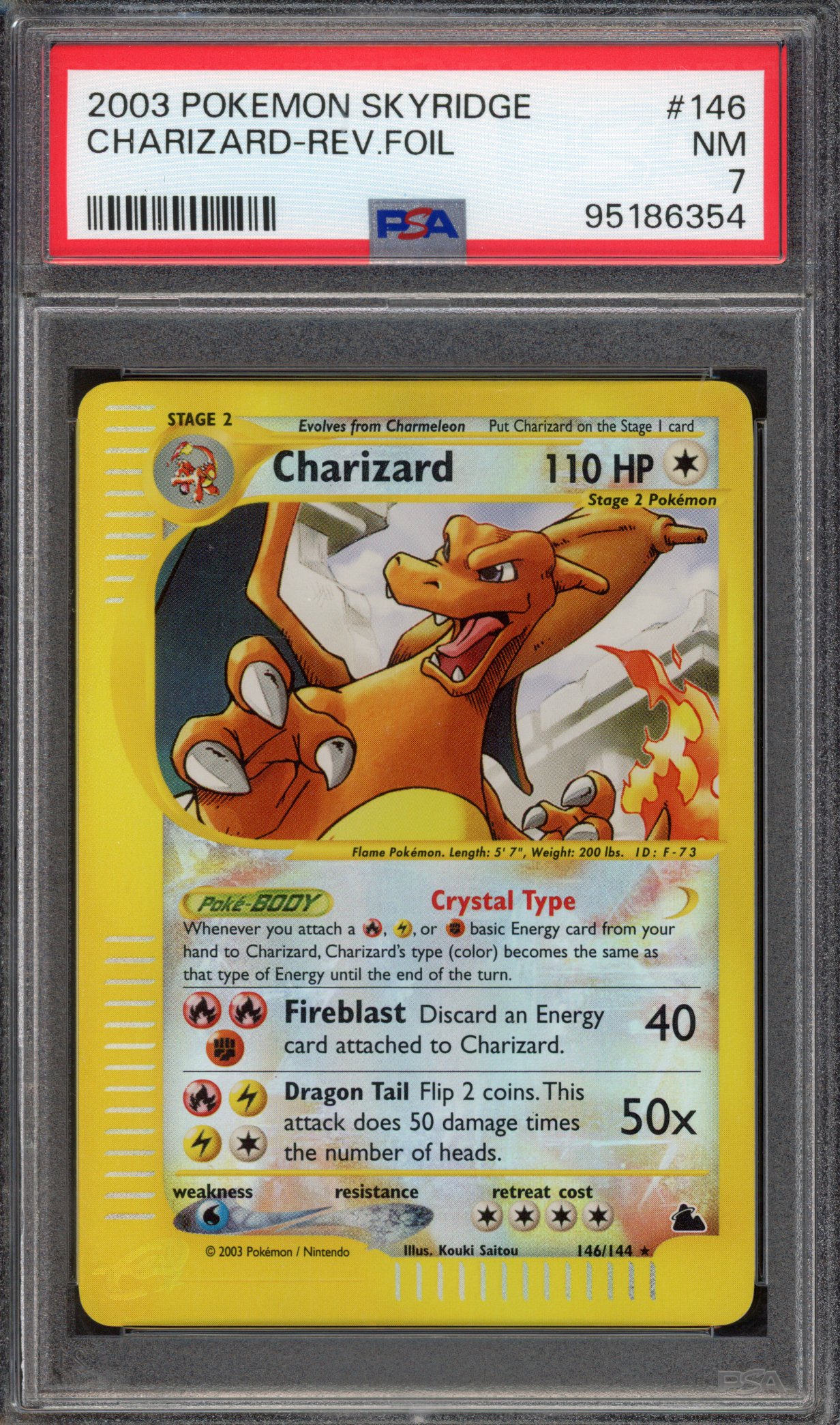 Pokémon TCG - PSA 7 Charizard Reverse Foil - Skyridge
