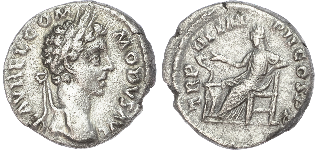 Commodus (AD 177-192) AR Denarius, Rome, AD 178, 3.34g. 