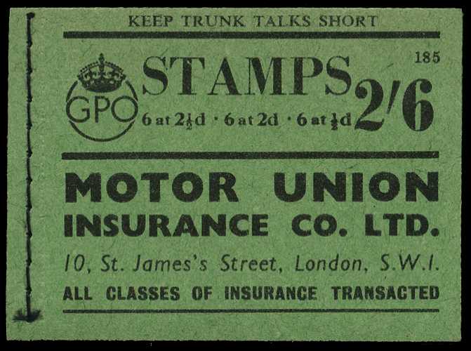 1943 (March) 2/6d booklet (#185), some...
