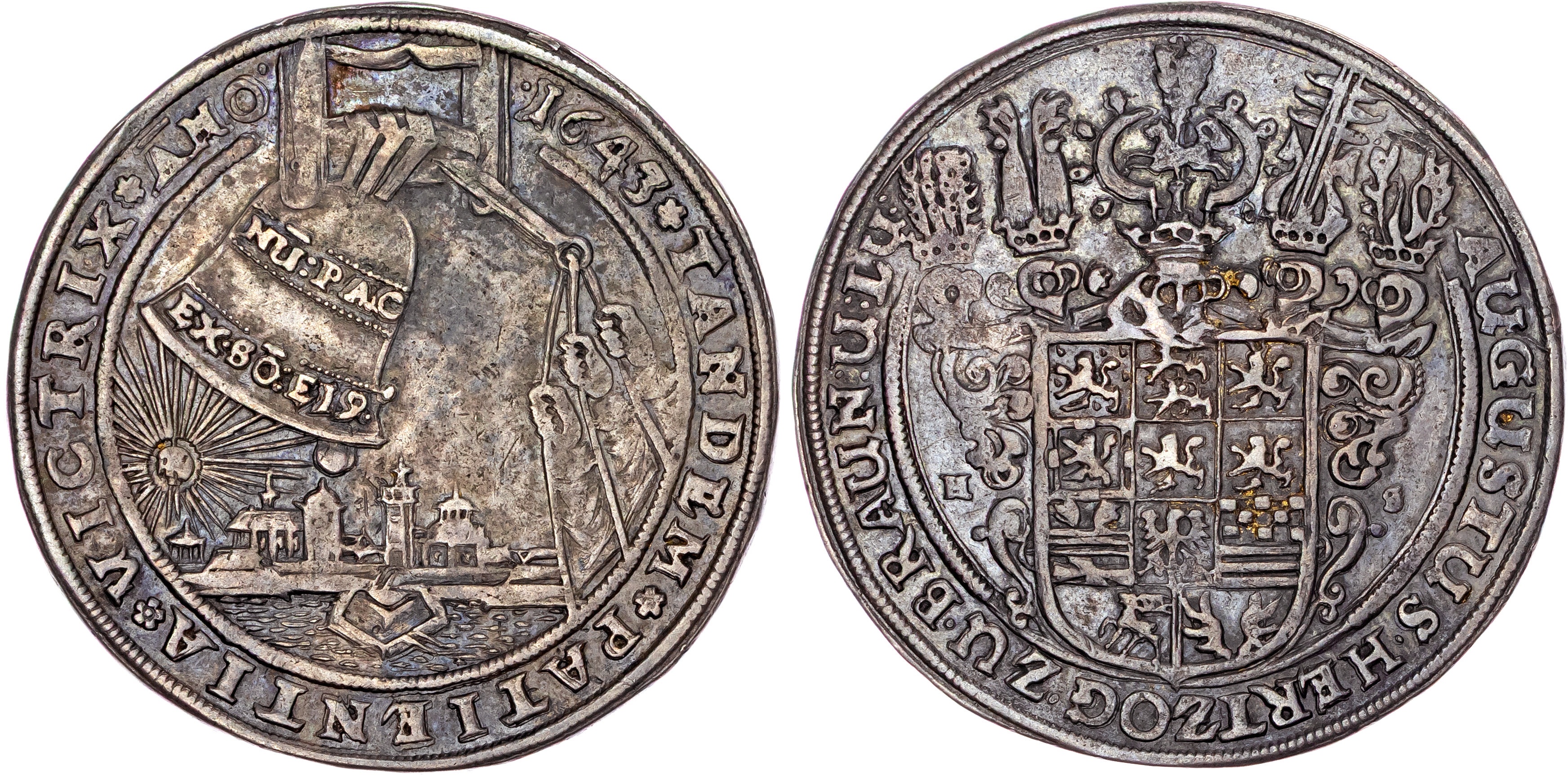 Germany, Brunswick-Wolfenbüttel, August the Younger (1635-1666), silver Taler