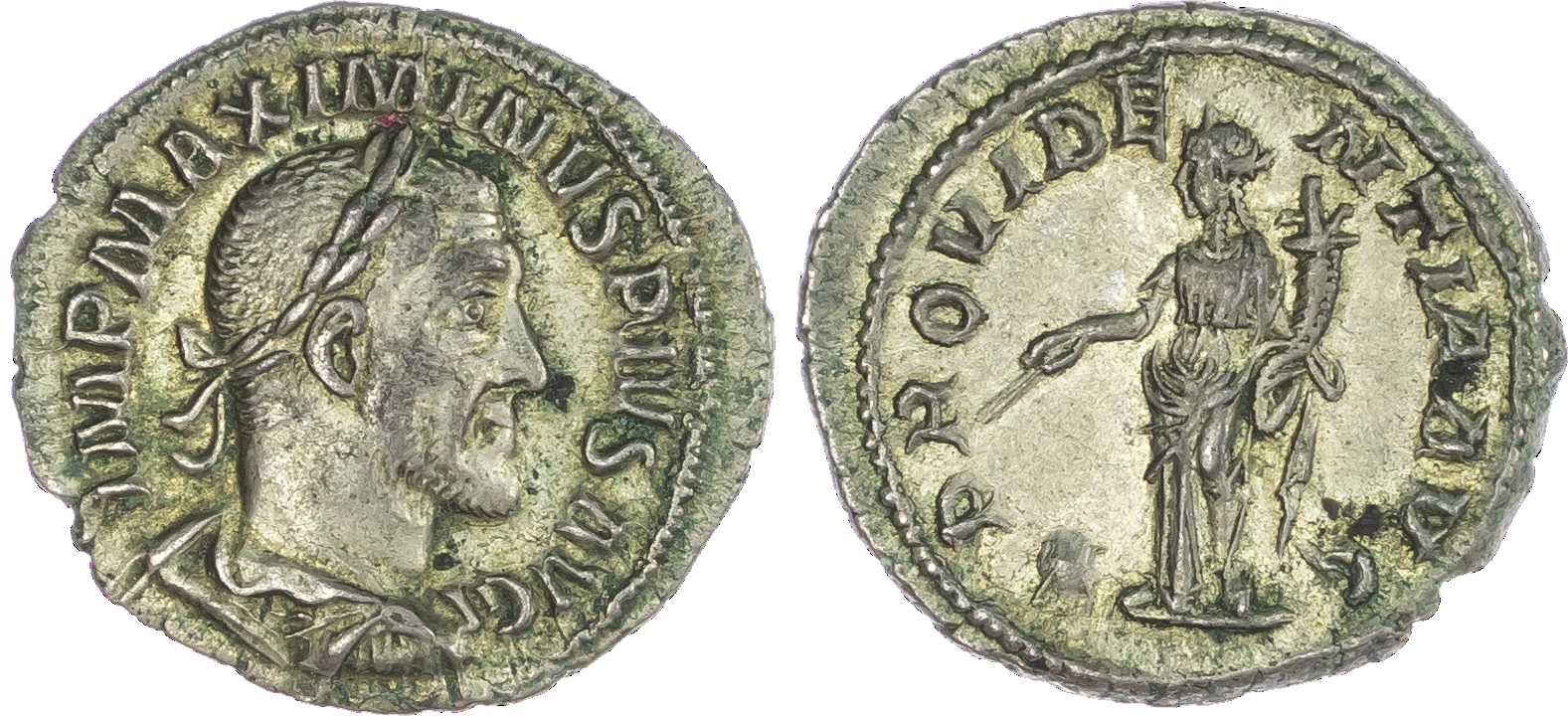 Maximinus Thrax (AD 235-238) AR Denarius, mint of Rome, AD 236-238, 3.29g. MAXIMINVS PIVS AVG, laureate and draped bust of