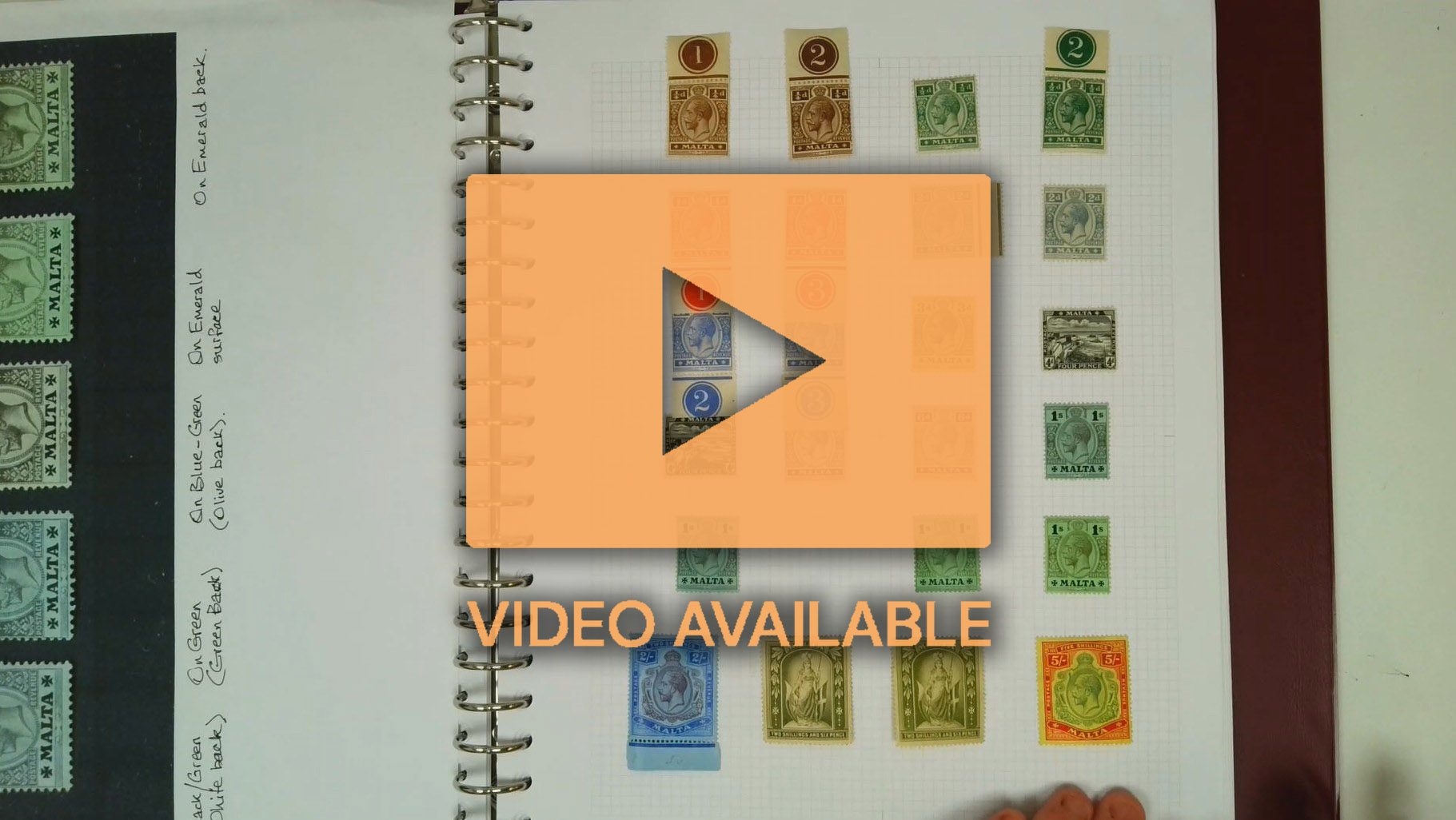 Malta QV-QEII collection in 7 volumes and loose