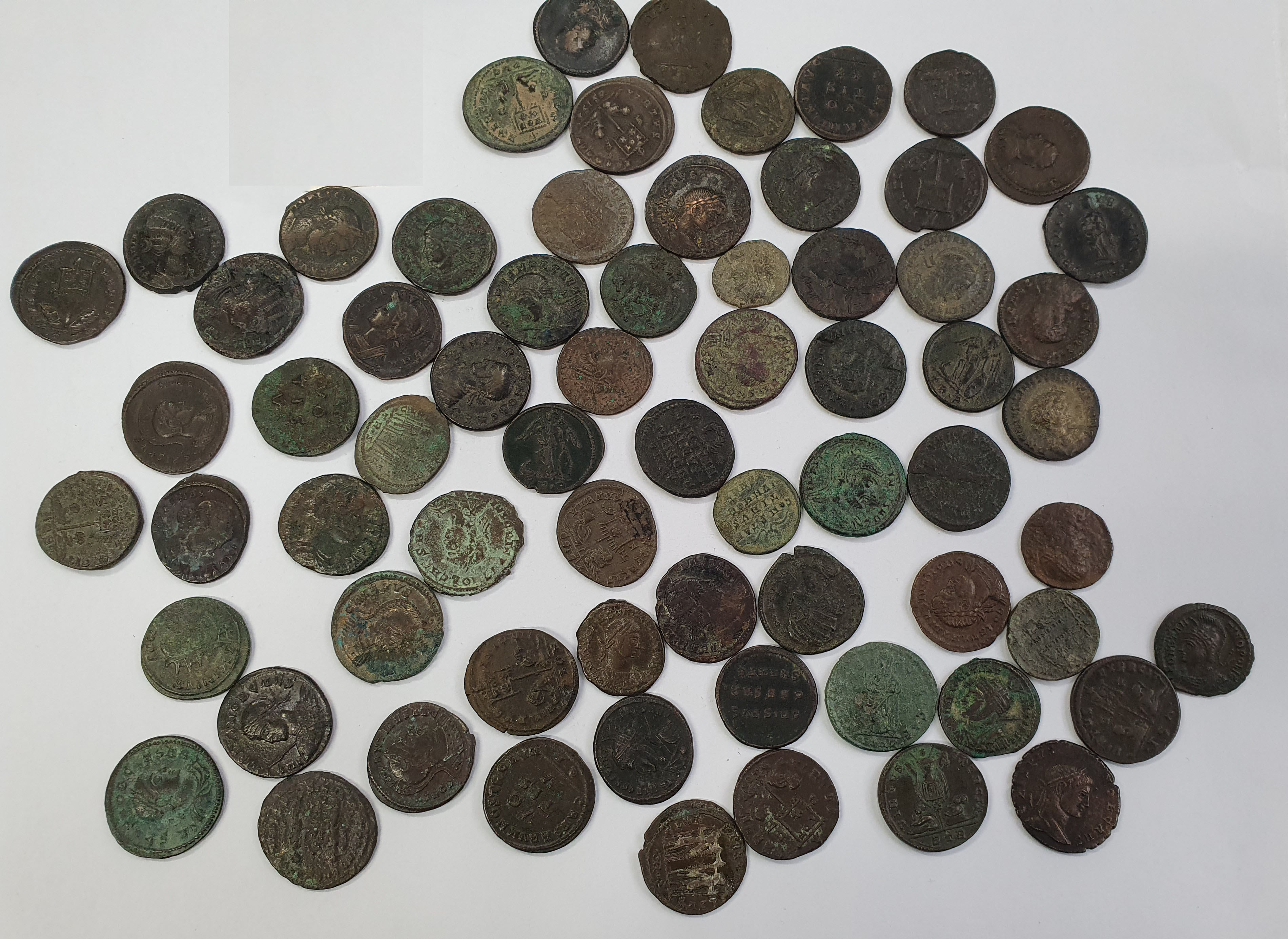 Group of 68 House of Constantine AE 3s. Various mints.