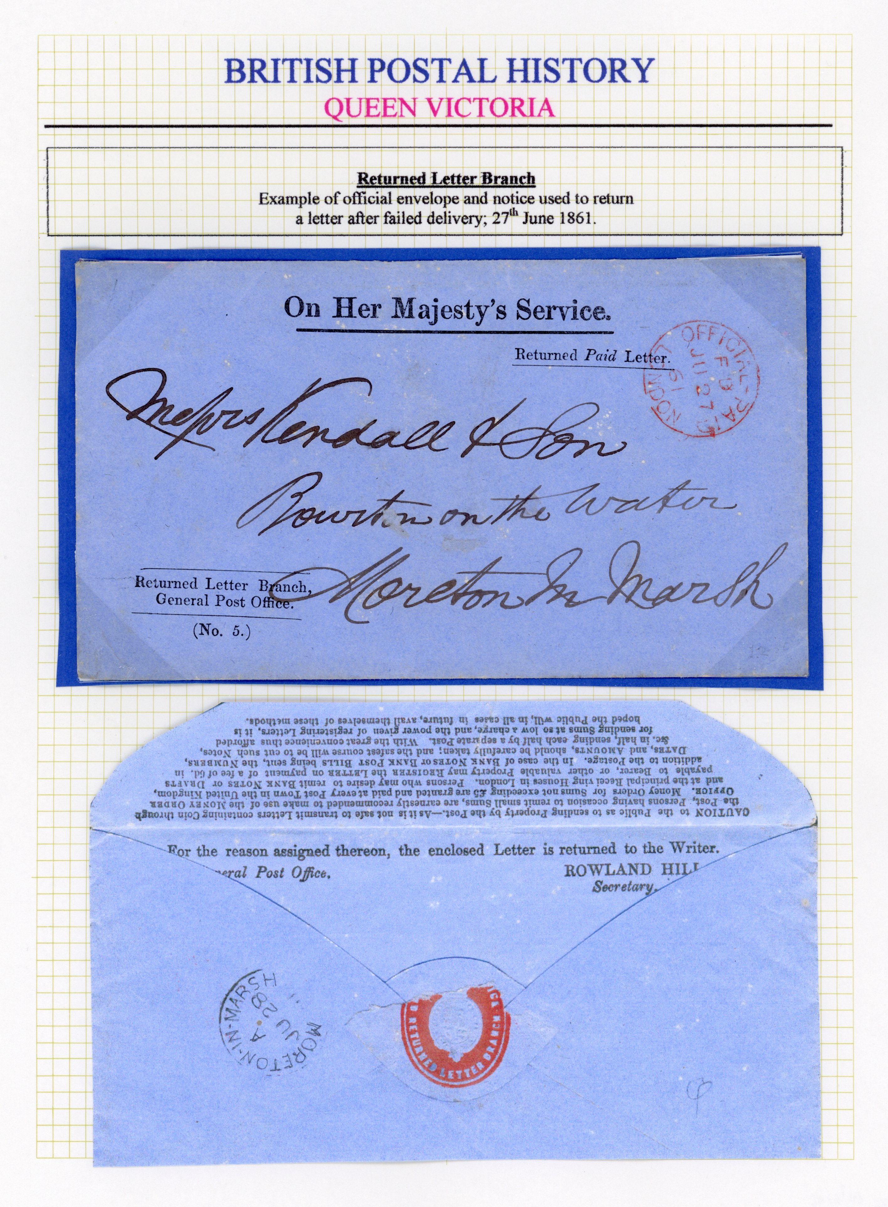 GB: POSTAL STATIONERY: 1893 ½d vermilion envelope to Holland tied by Bradford squared circle (9.5)