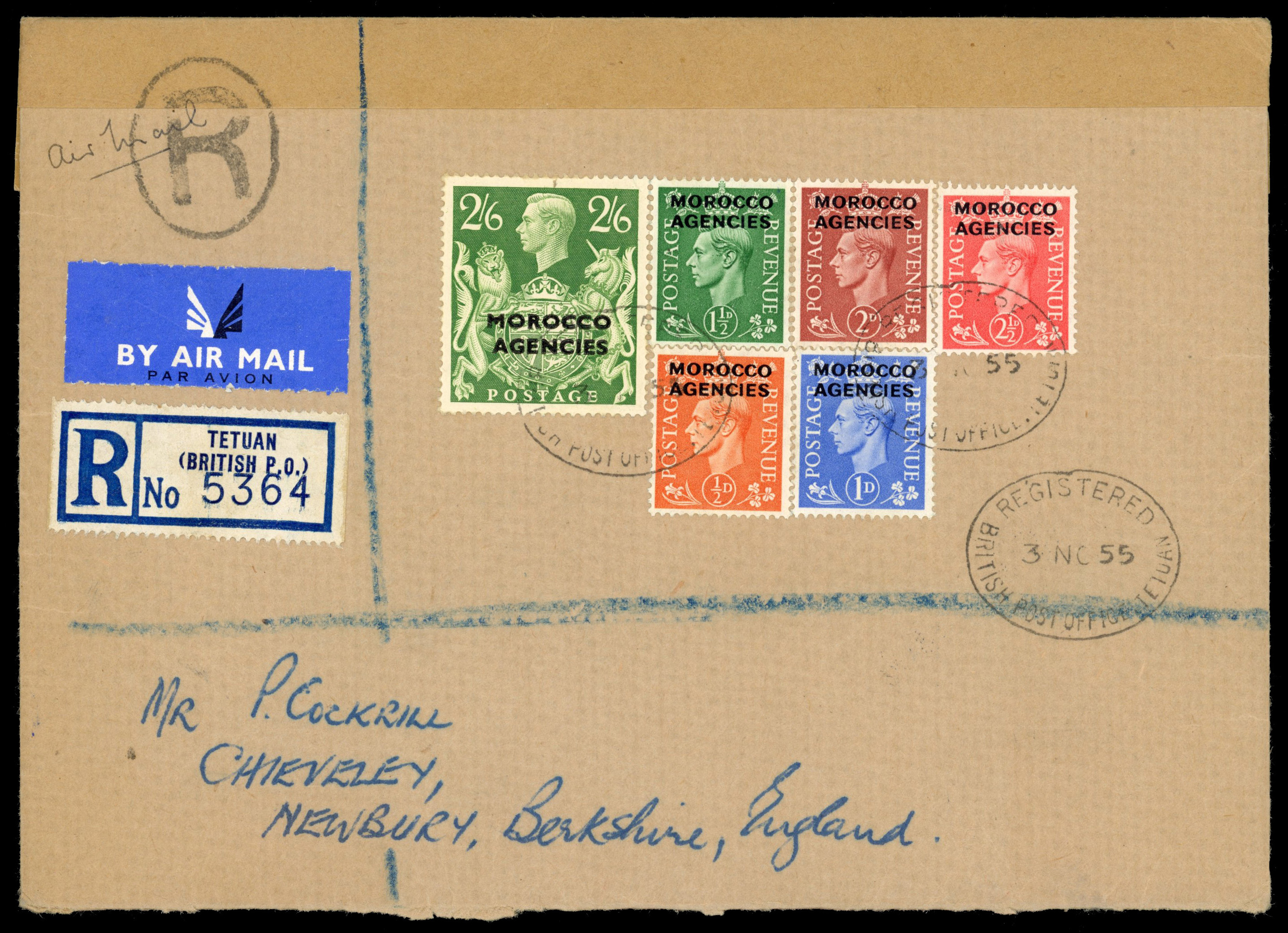 Morocco Agencies SG 92 var, 94-8 cover