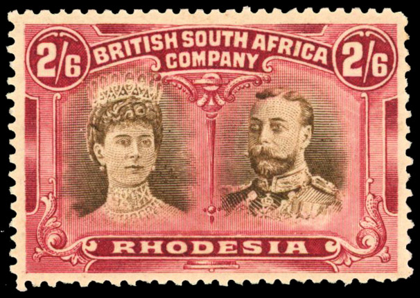 RSC C 2s6d brown and (aniline) brown-lake, #2 gash in ear mint