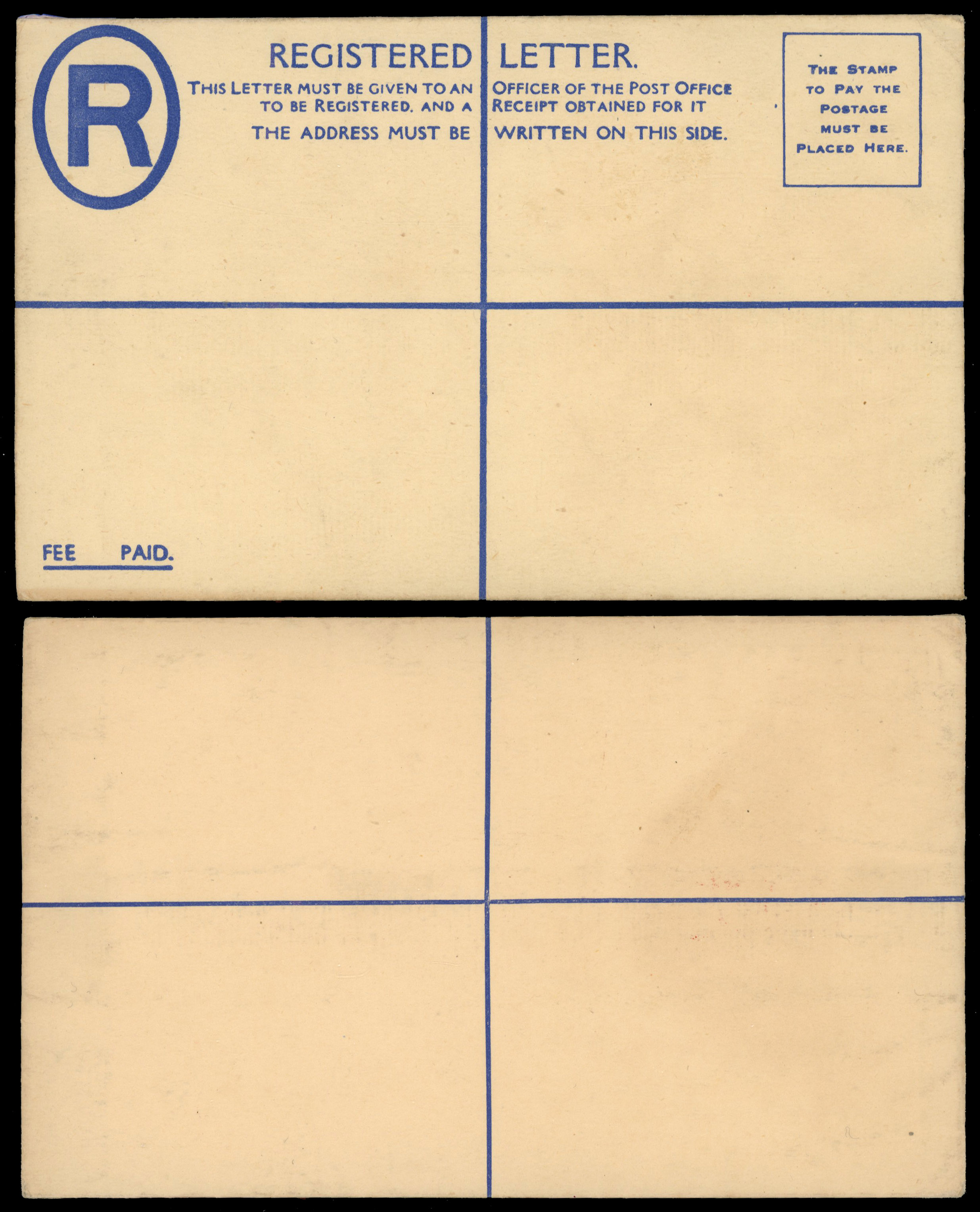 Malaya Japanese Occupation 1942 three registered Postal Stationery envelopes unused