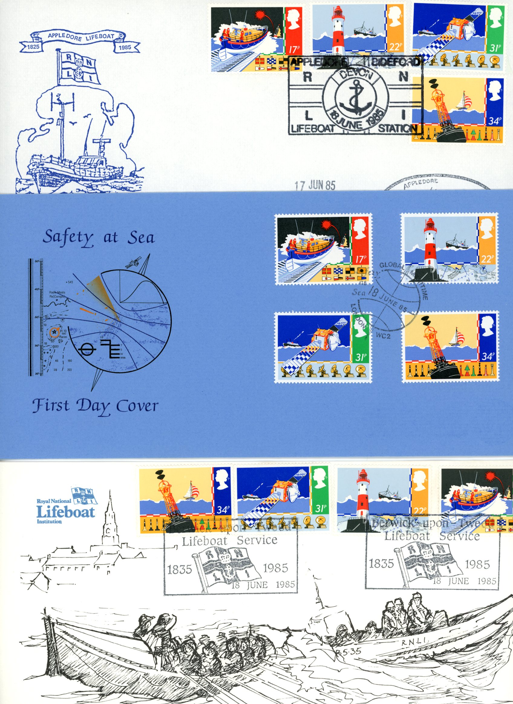 FIRST DAY COVERS: 1985 selection of...