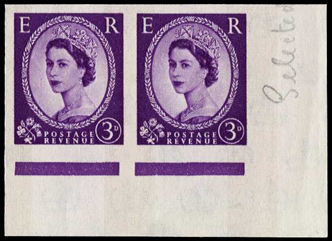 1960 3d deep lilac (Wmk. Crowns, 2 bands...