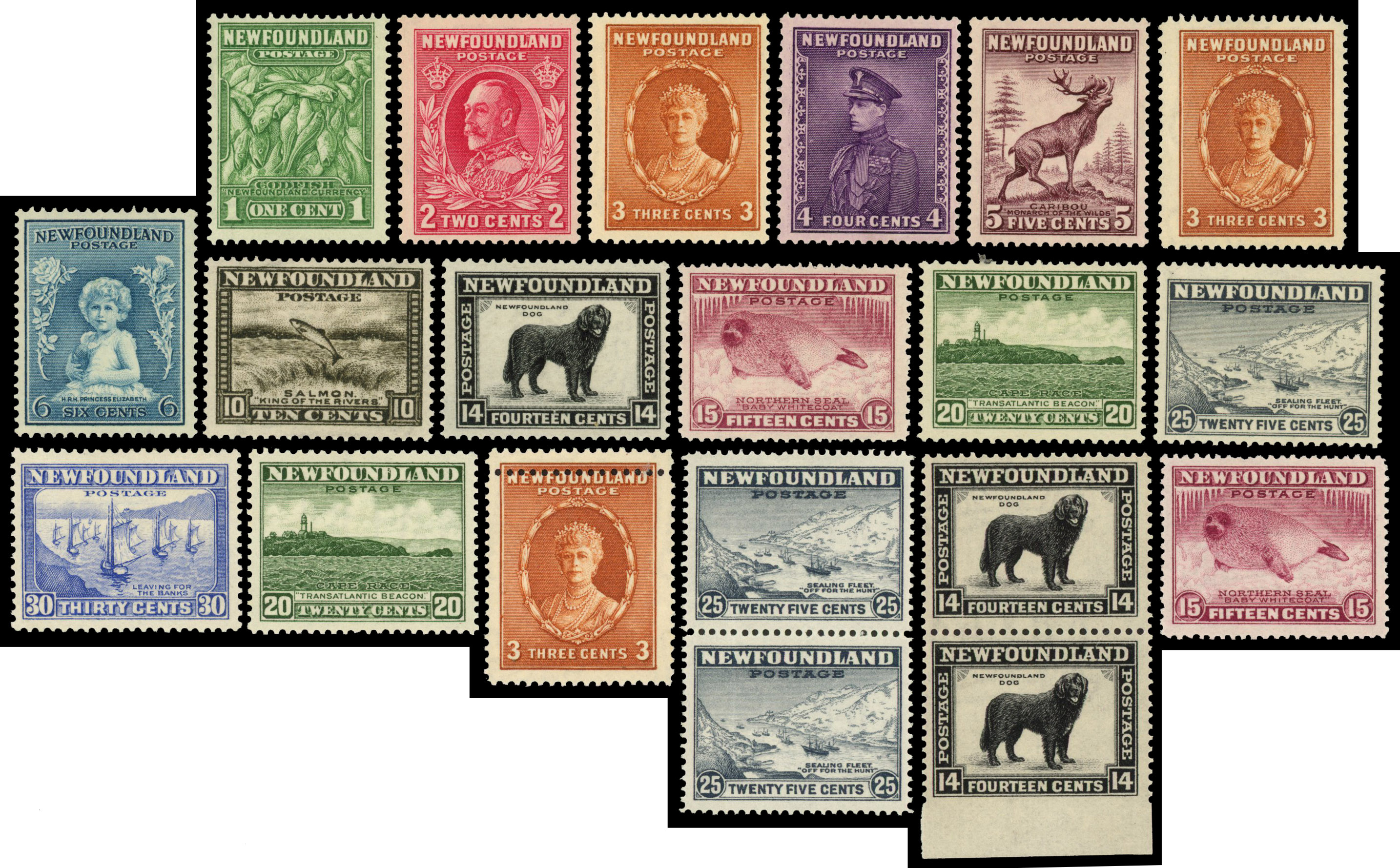 Newfoundland 1932 Resources mint range