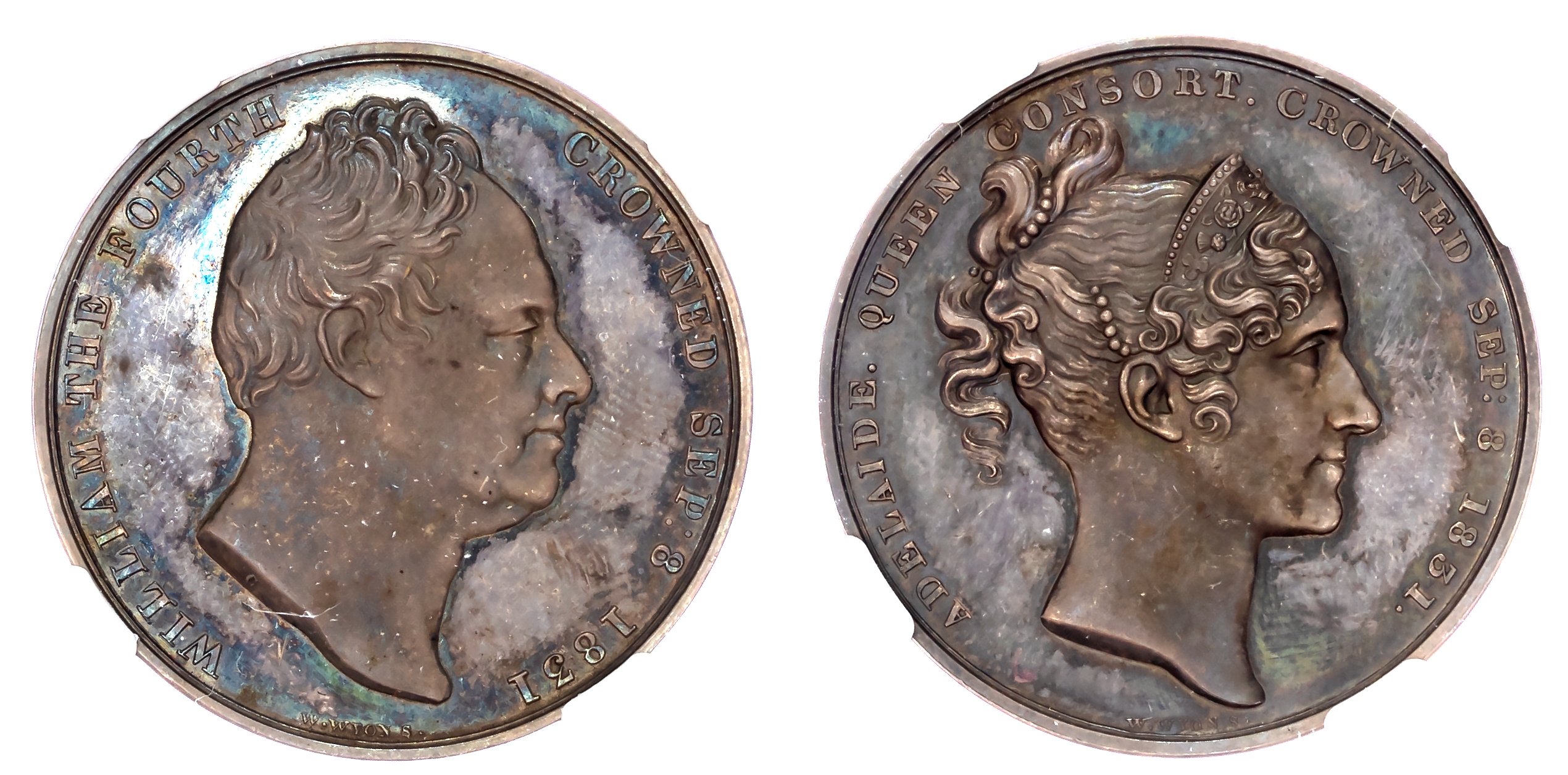 William IV (1830-37), Coronation 1831, official AR medal (33mm) by W Wyon.