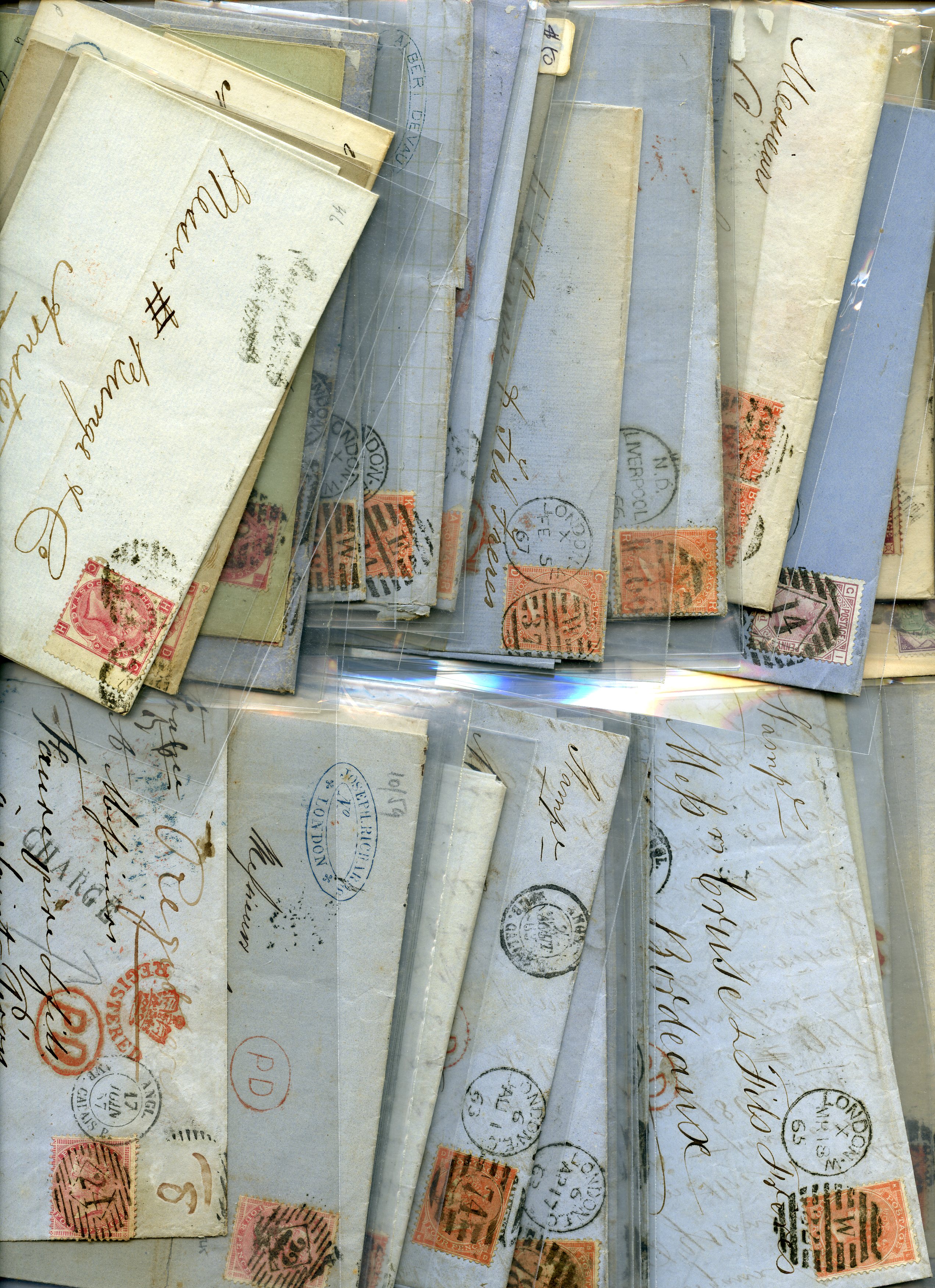 POSTAL HISTORY: 1858-94 cover selection of...