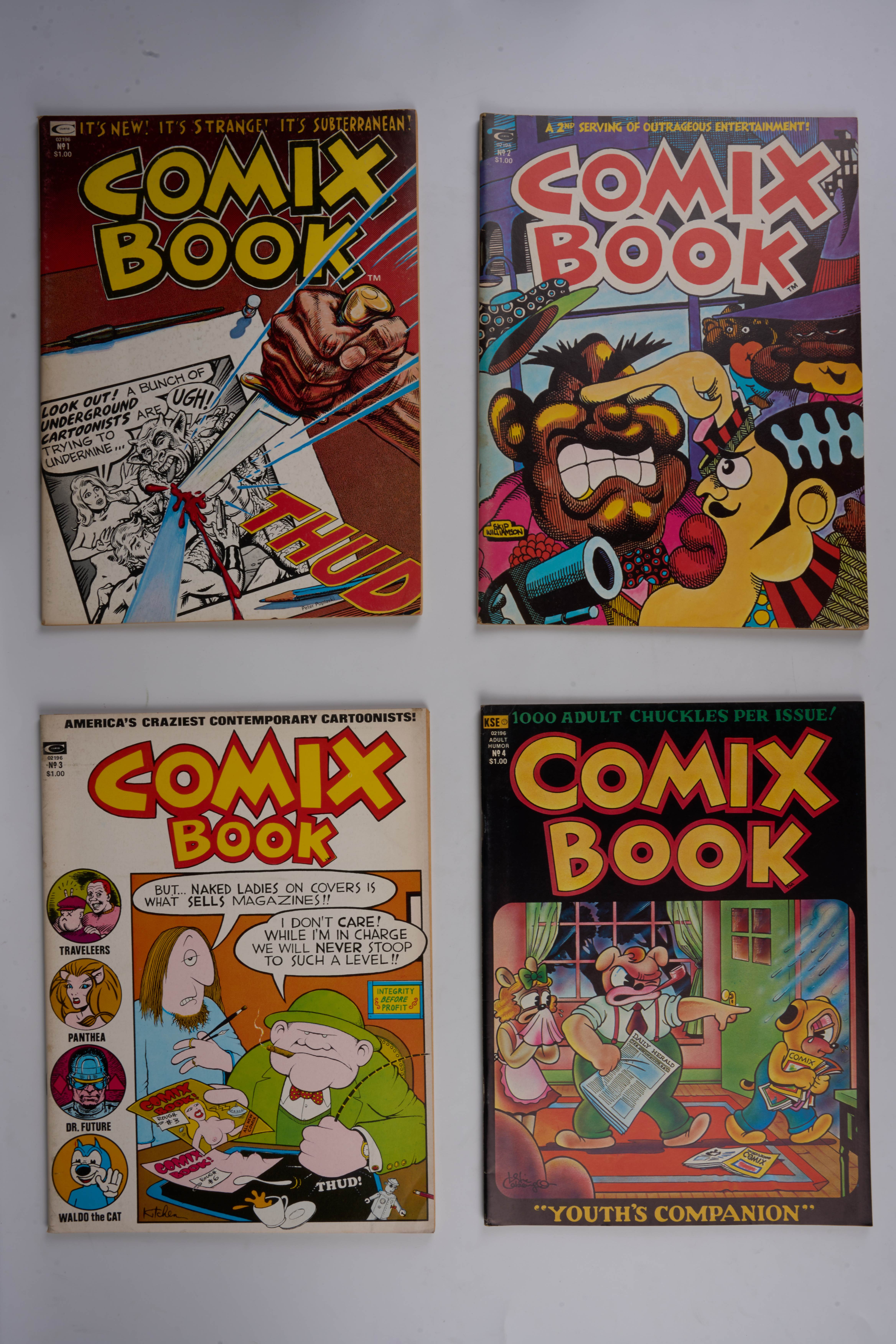 Comix Book, Comics Journal, Graphic Gallery, Comic Collector & Relief (Kitchen Sink/Cartoon Carnival, 1973-92) Bundle of 20
