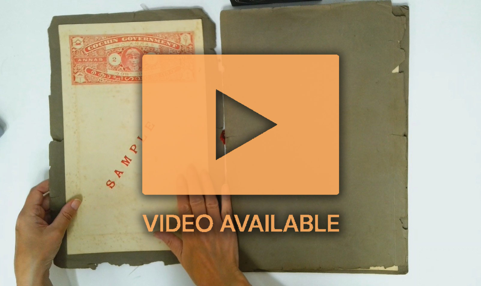 I.F.S Cochin Associated Printers sample book of postal, fiscal and court fee stamps/papers
