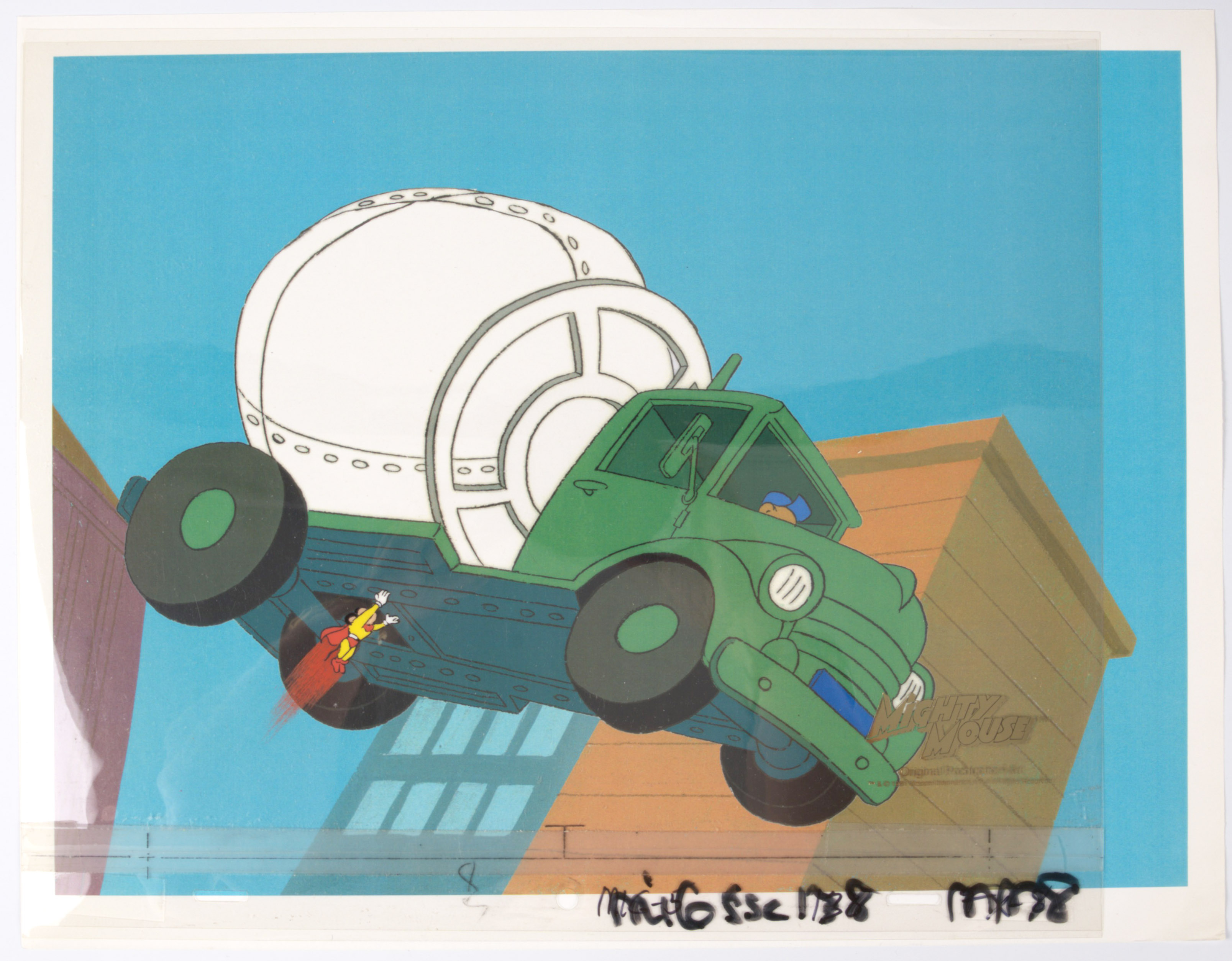 New Adventures of Mighty Mouse and Heckle & Jeckle Two Layer Production Cel (Filmation, 1981) Total 3