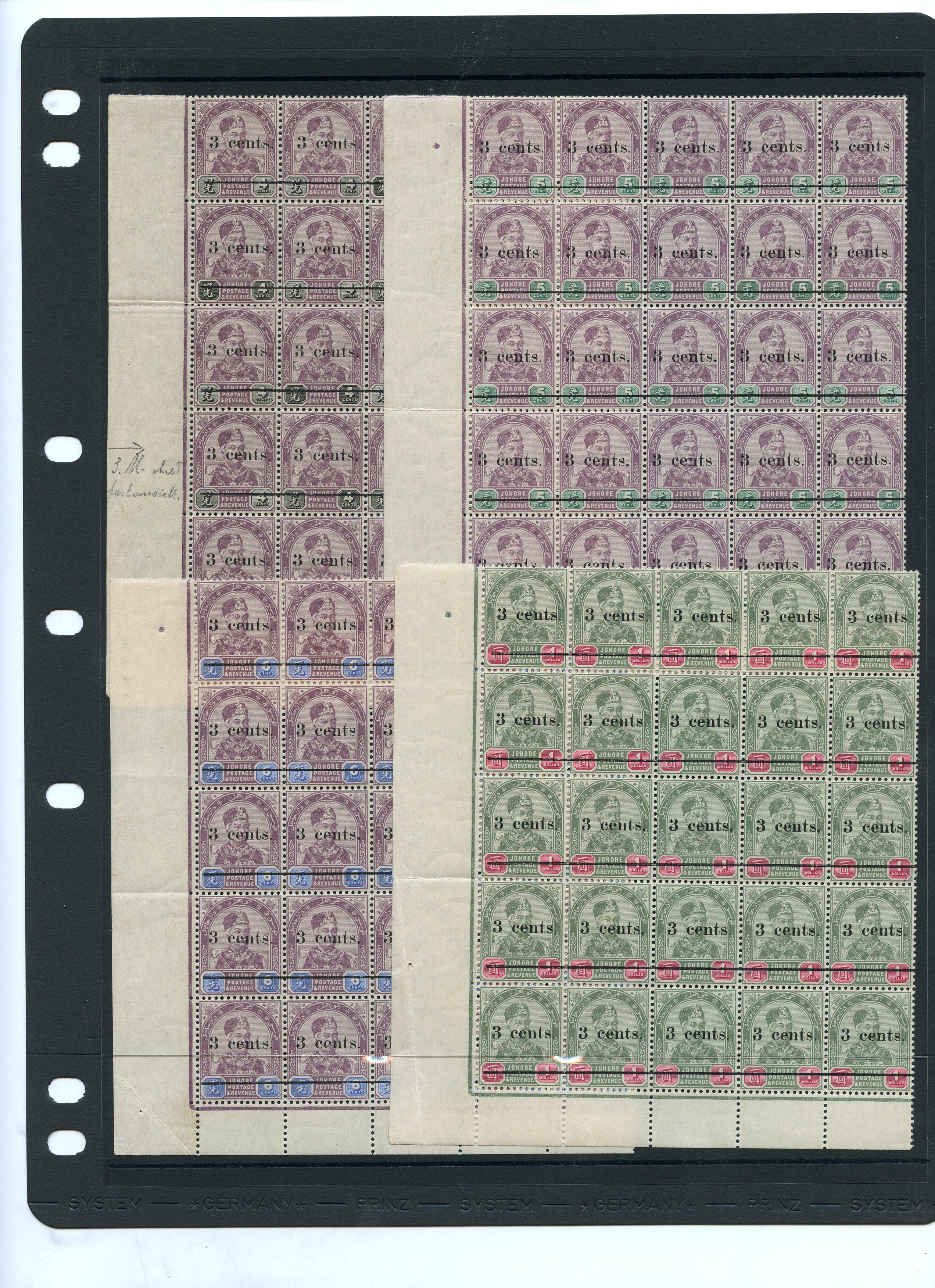 Johore SG 28-31 blocks...