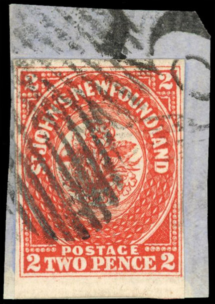 Newfoundland SG 2 2d scarlet-vermilion, fine used