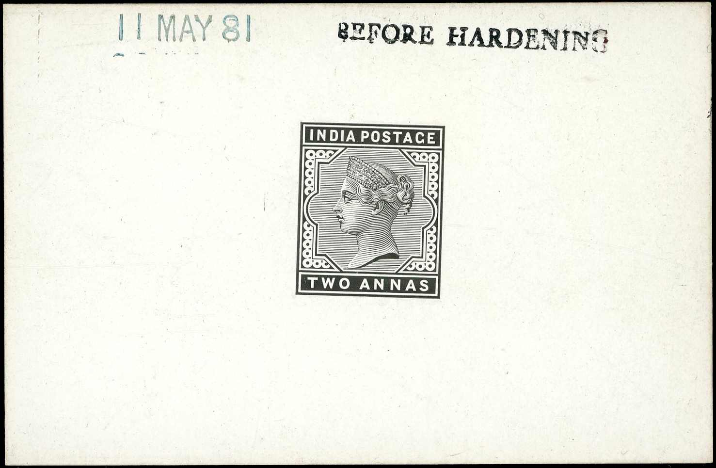 India SG 91 die proof 