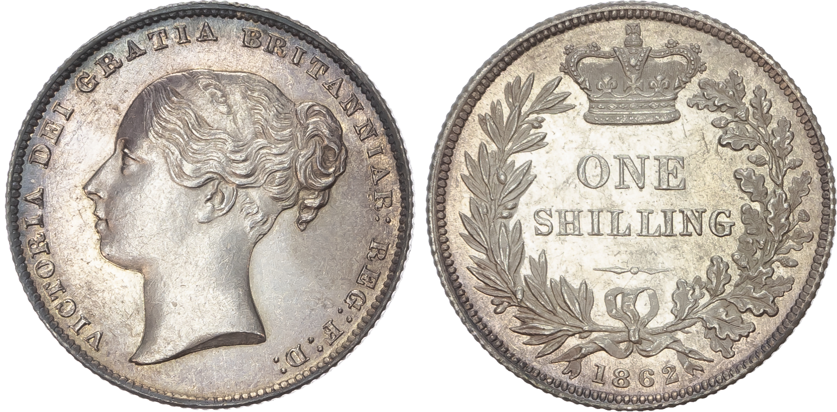 Victoria (1837-1901) Shilling, 1862.