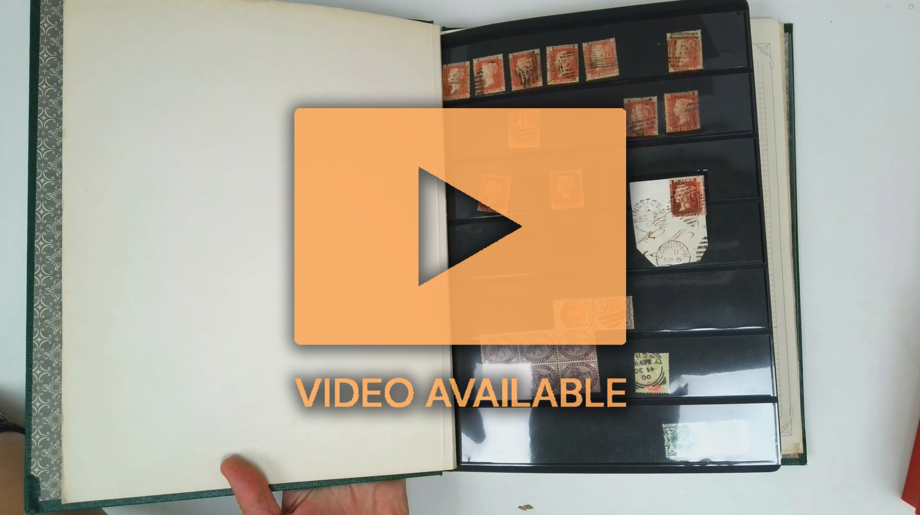 Great Britain QV-KGV used collection in an album and on dealers cards