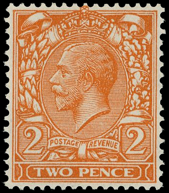 1924 2d orange, variety ‘NO WATERMARK’, superb unmounted og