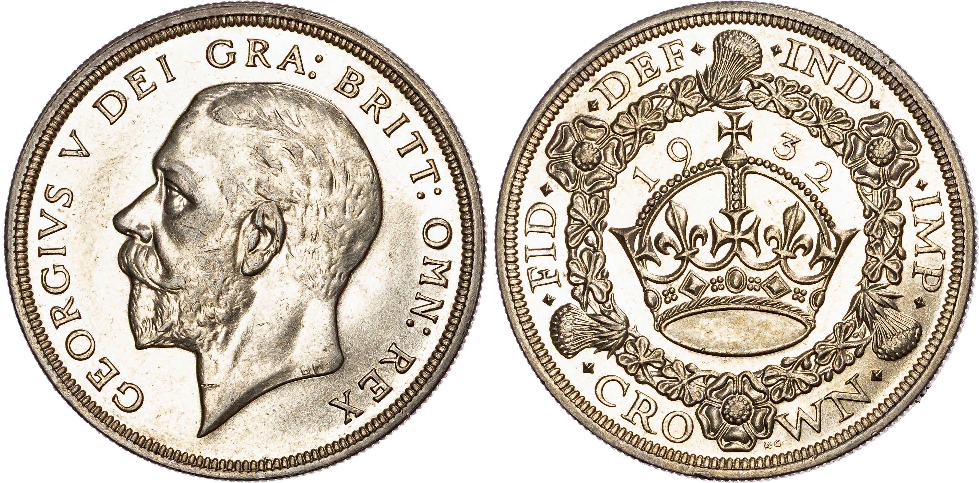 George V (1910‐1936), AR Wreath Crown, 1932.