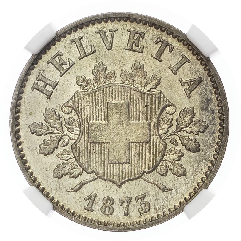 Switzerland. Federal State Bi 10 Rappen. 1873B. 