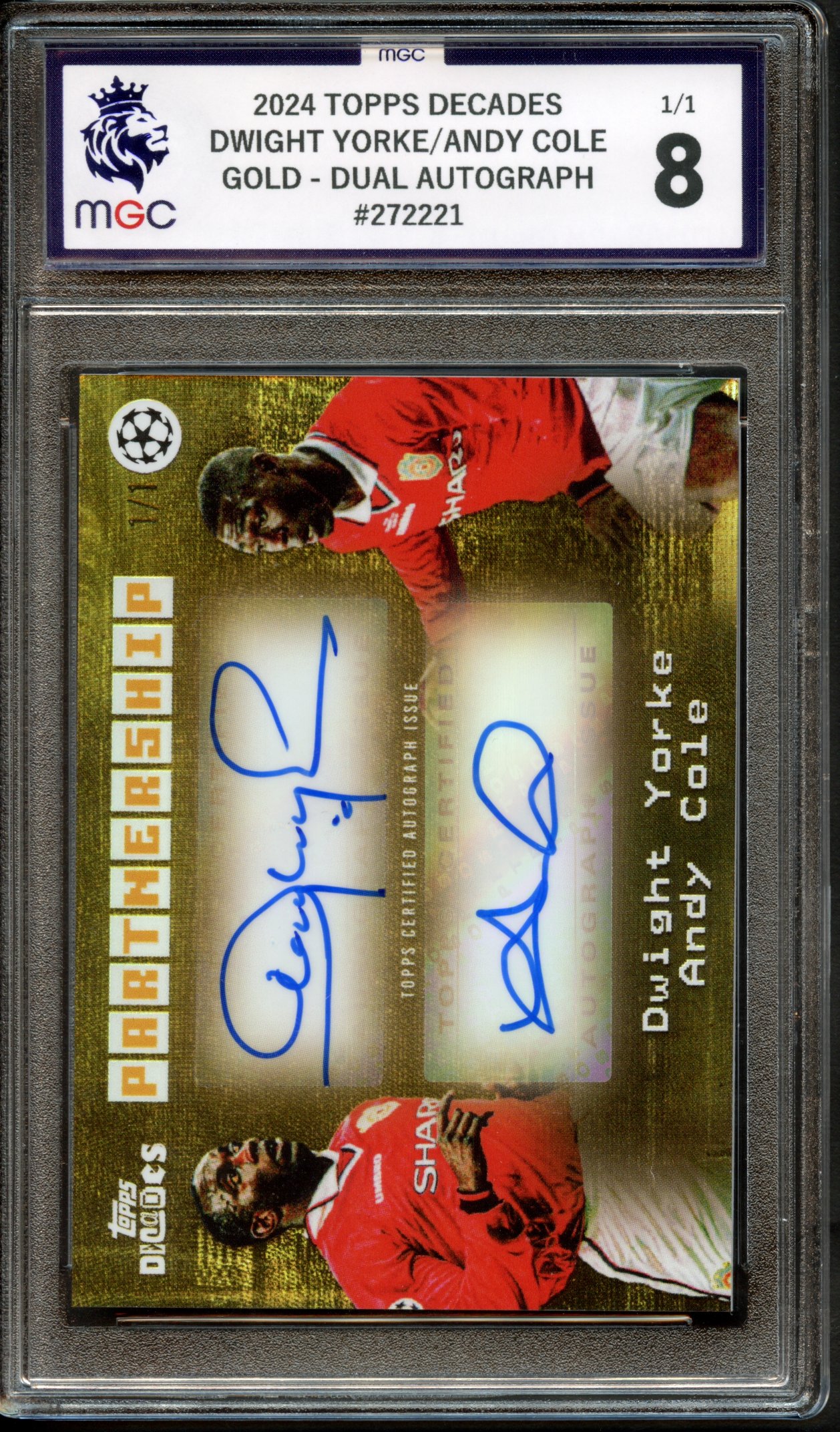 2024 TOPPS DECADES COLE & YORKE GOLD DUAL 1/1 AUTO #272221