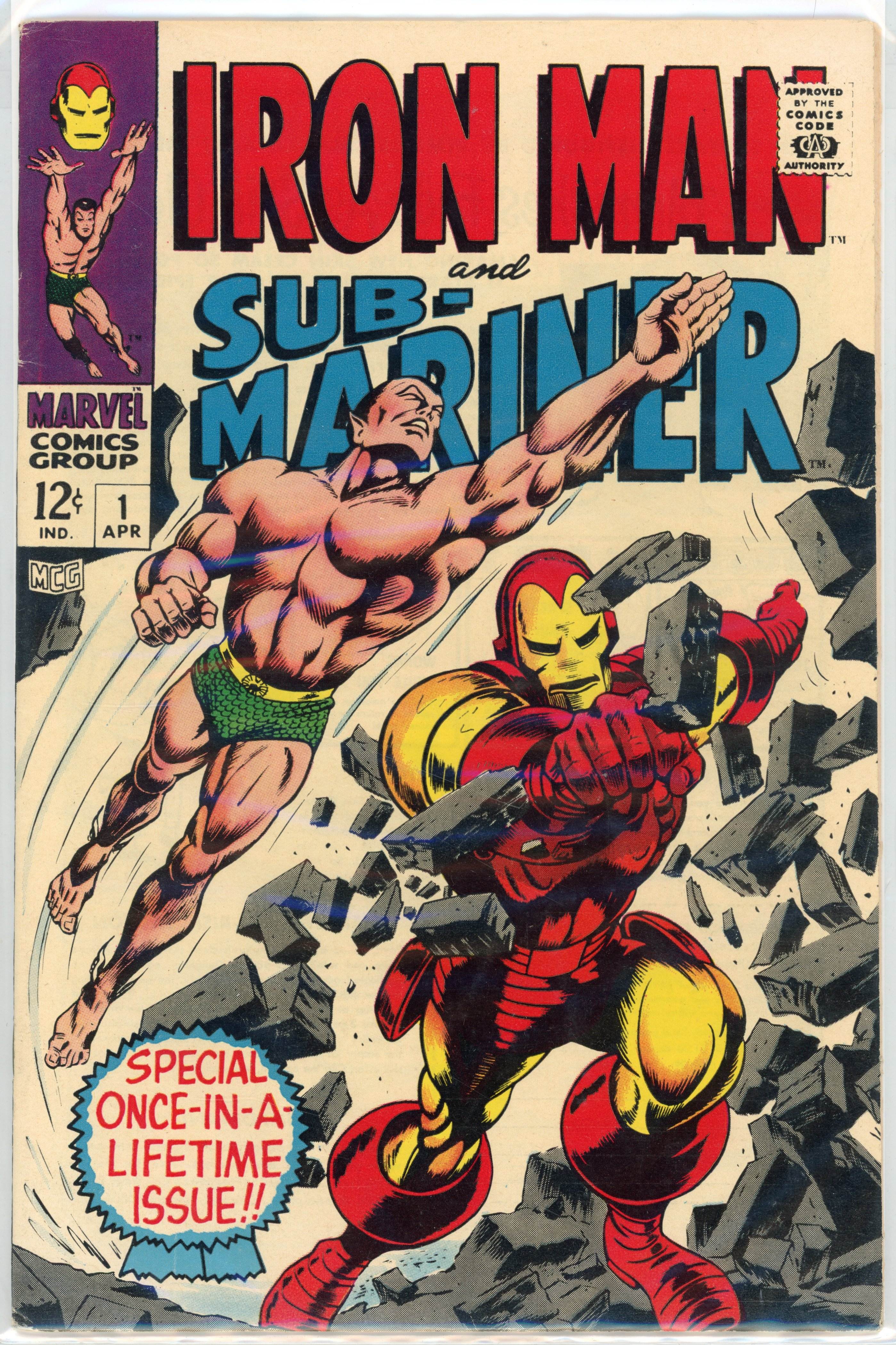 Iron Man and Sub-Mariner #1 (Marvel Comics, 1968) Pre-dates both Iron Man #1 and Sub-Mariner #1