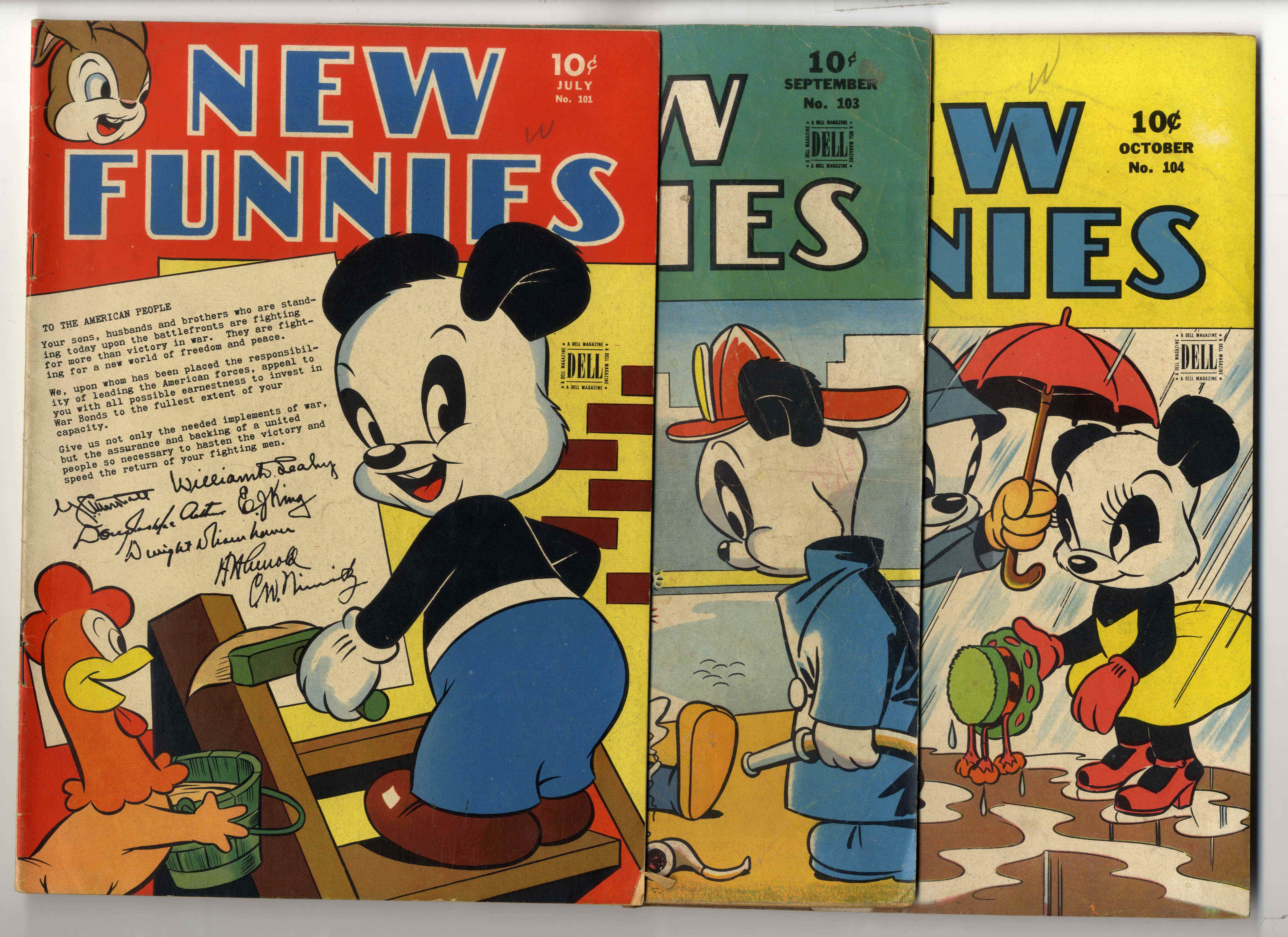 †New Funnies (Dell, 1945-1947) Bundle of 19 issues
