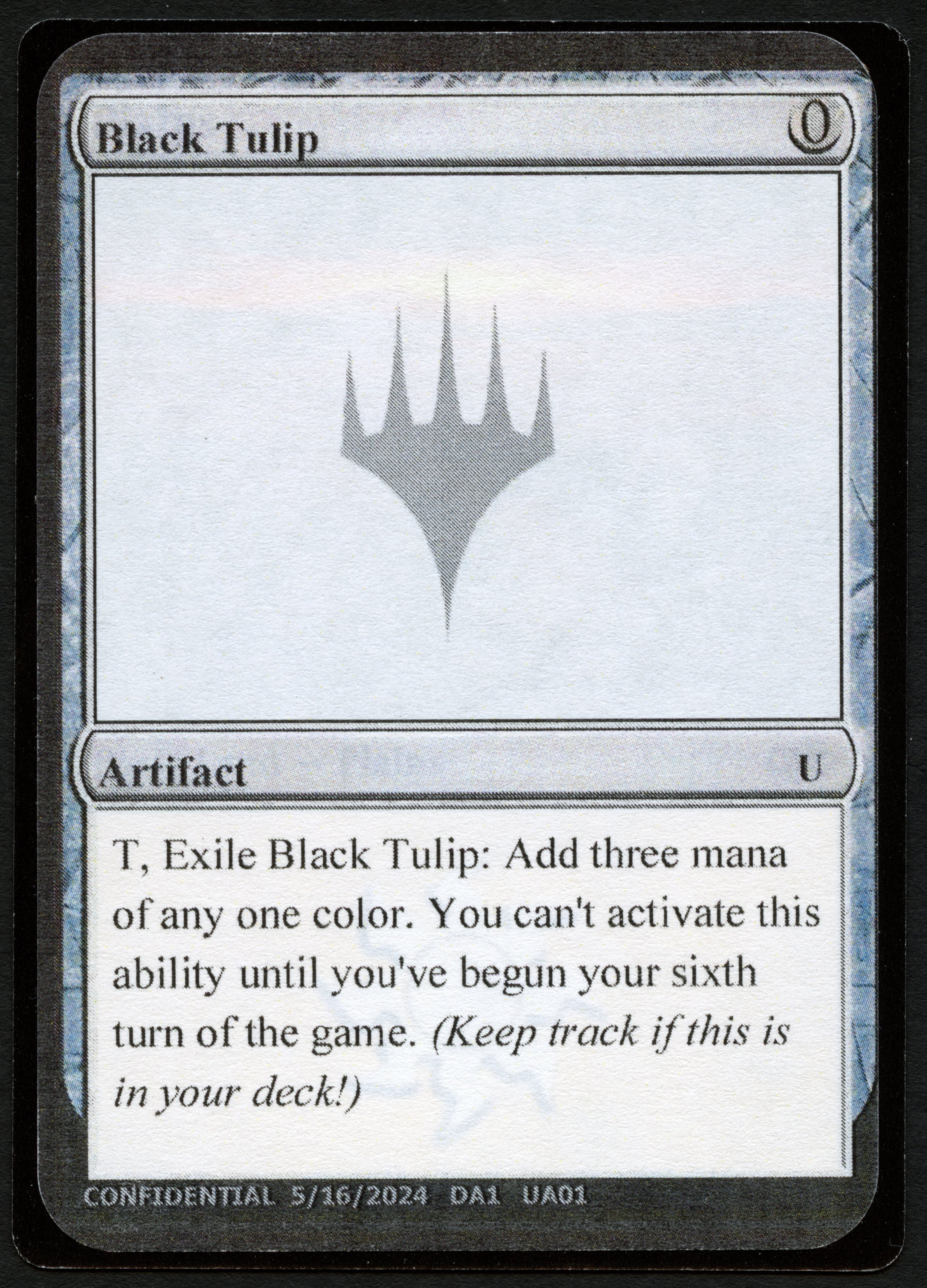 Black Tulip - MTG Test Card