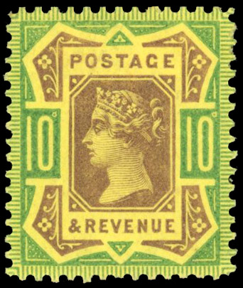 GB SG 210 1892 10d Jubilee essay