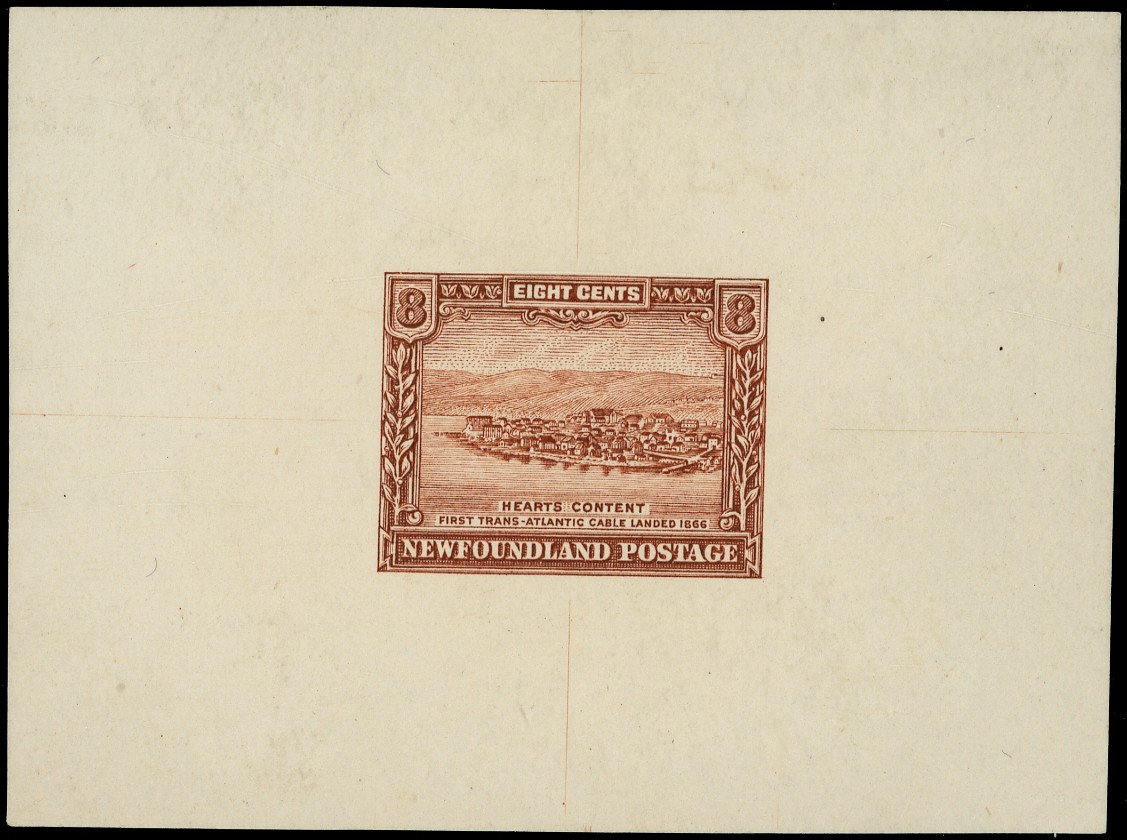 Newfoundland 1928 Publicity DLR printing 8ct die proof SG...