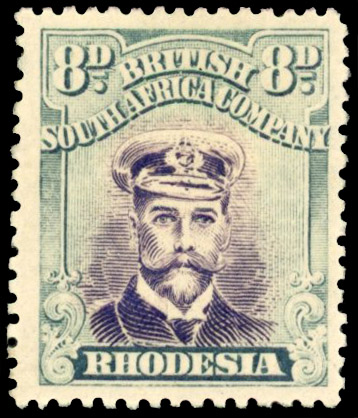 Rhodesia 8d SG 255h Die IIIA mint