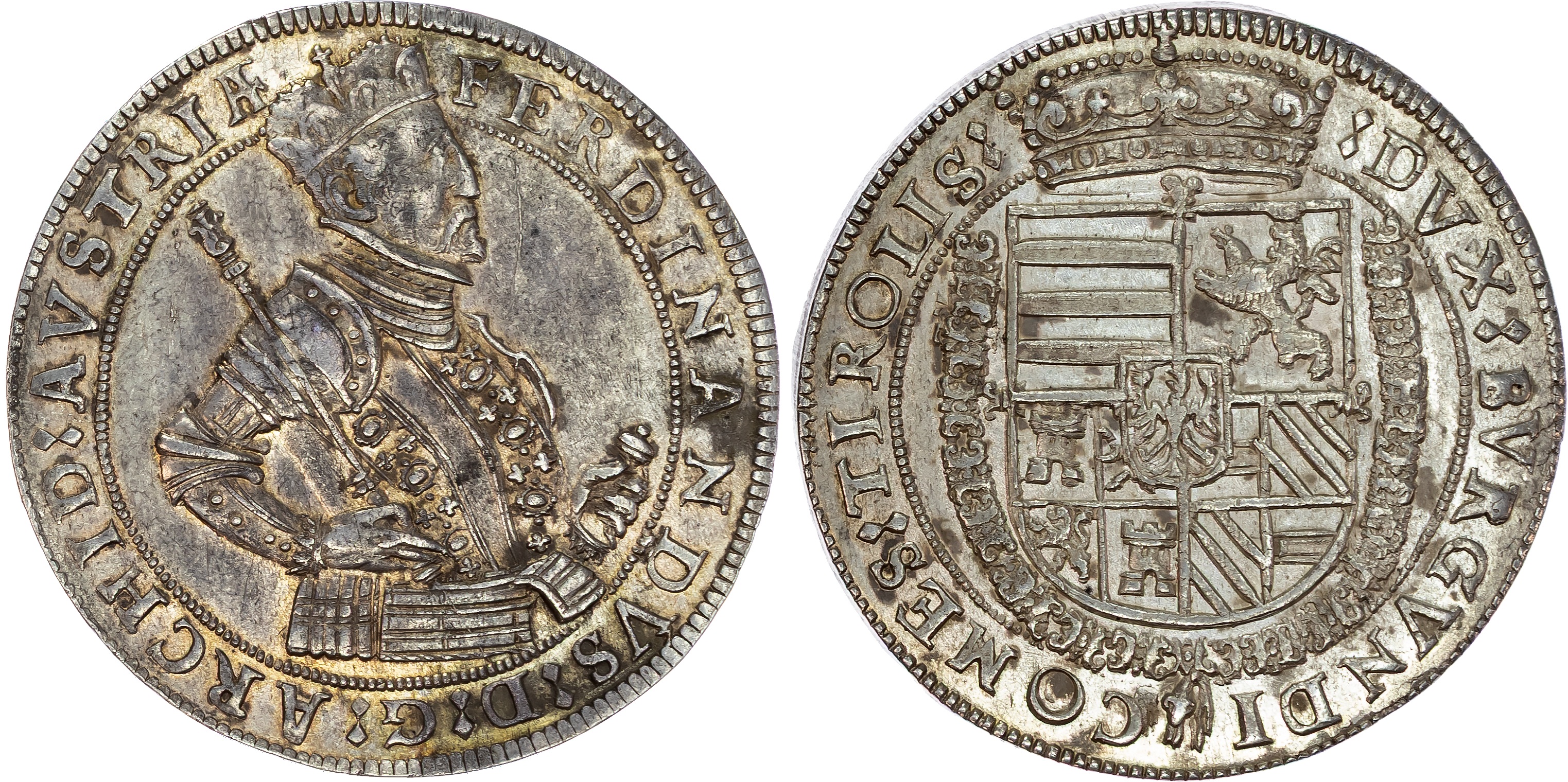 Austria, Holy Roman Empire, Ferdinand II (1564-1595), silver Taler, no date (1577-1595), Hall, 28.58g (Dav. 80…