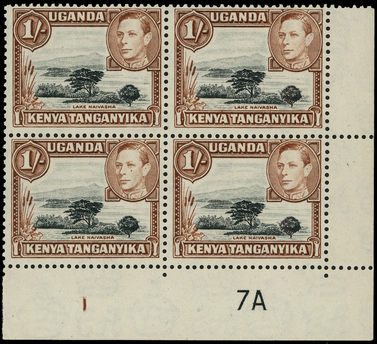 KUT SG 145b Plate block...