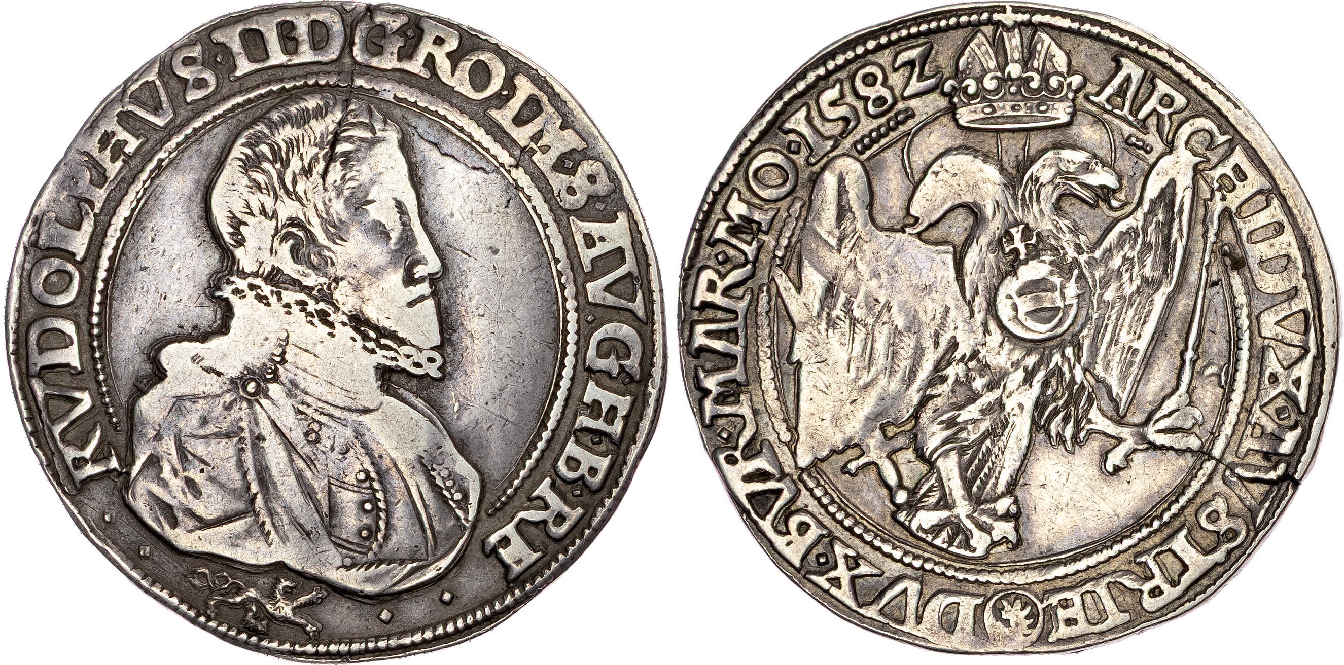 Austria, Holy Roman Empire, Rudolf II (1576-1612), silver Taler, 1582