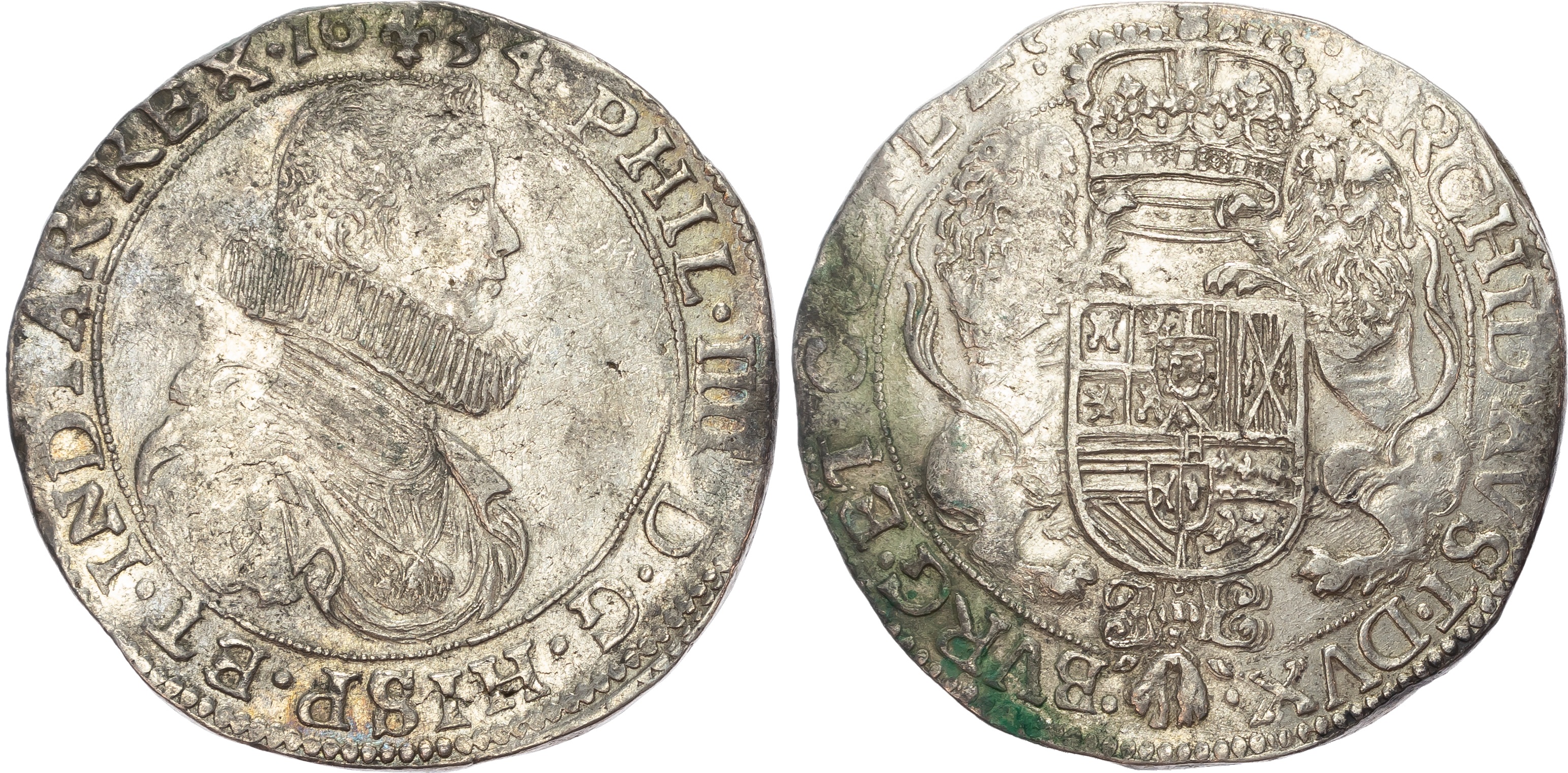 Spanish Netherlands, Brabant, Philip IV (1621-1655), silver Ducaton, 1634
