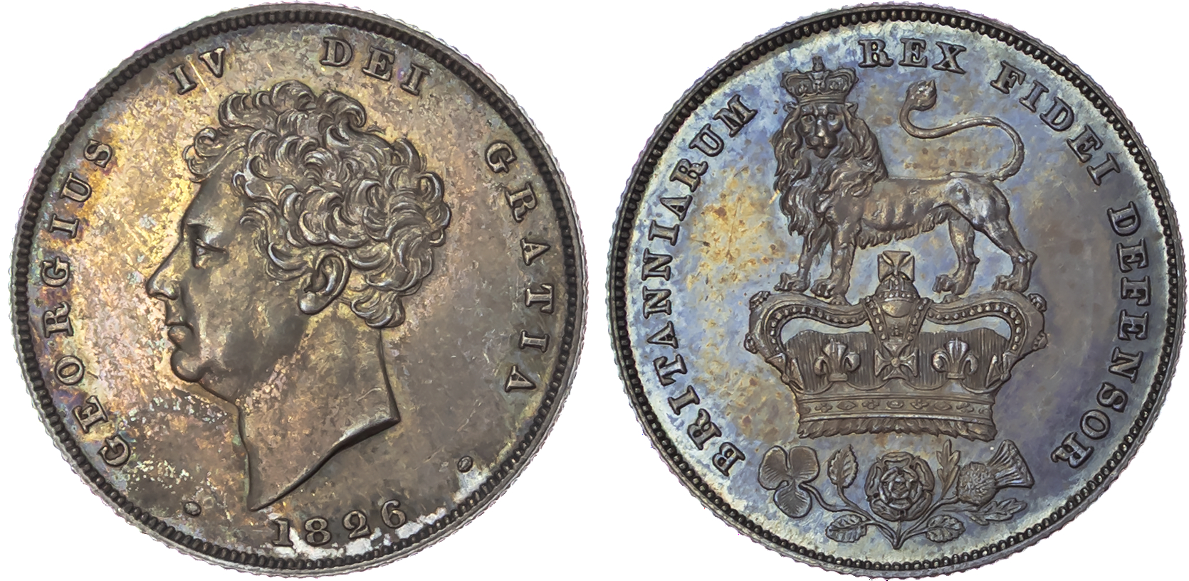George IV (1820-1830), AR Proof Shilling, 1826.