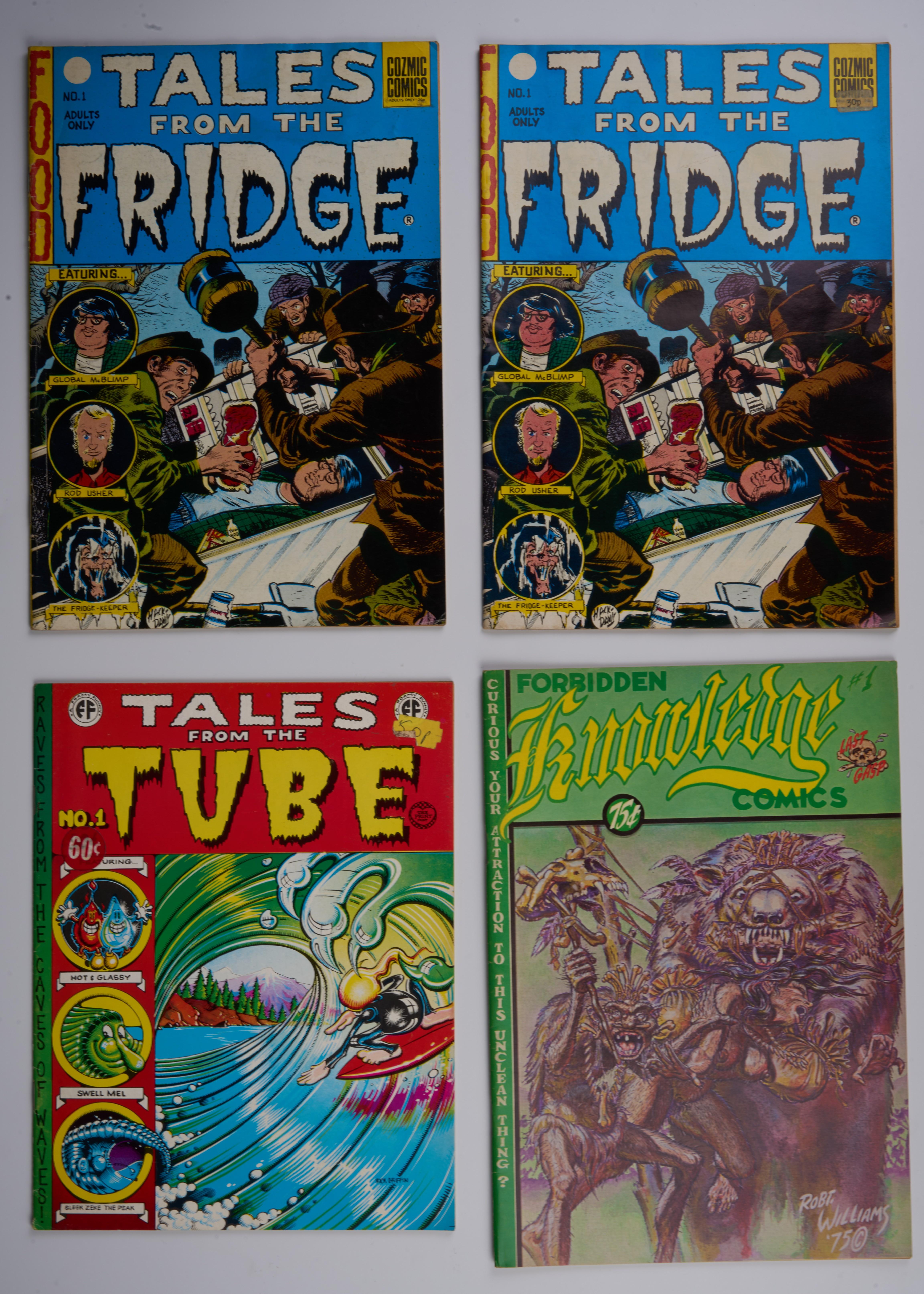 Tales From The Fridge, Tales From The Tube, Two-Fisted Zombies & More (Last Gasp/Print Mint/Cozmic Comic, 1973-81 Bundle of 9