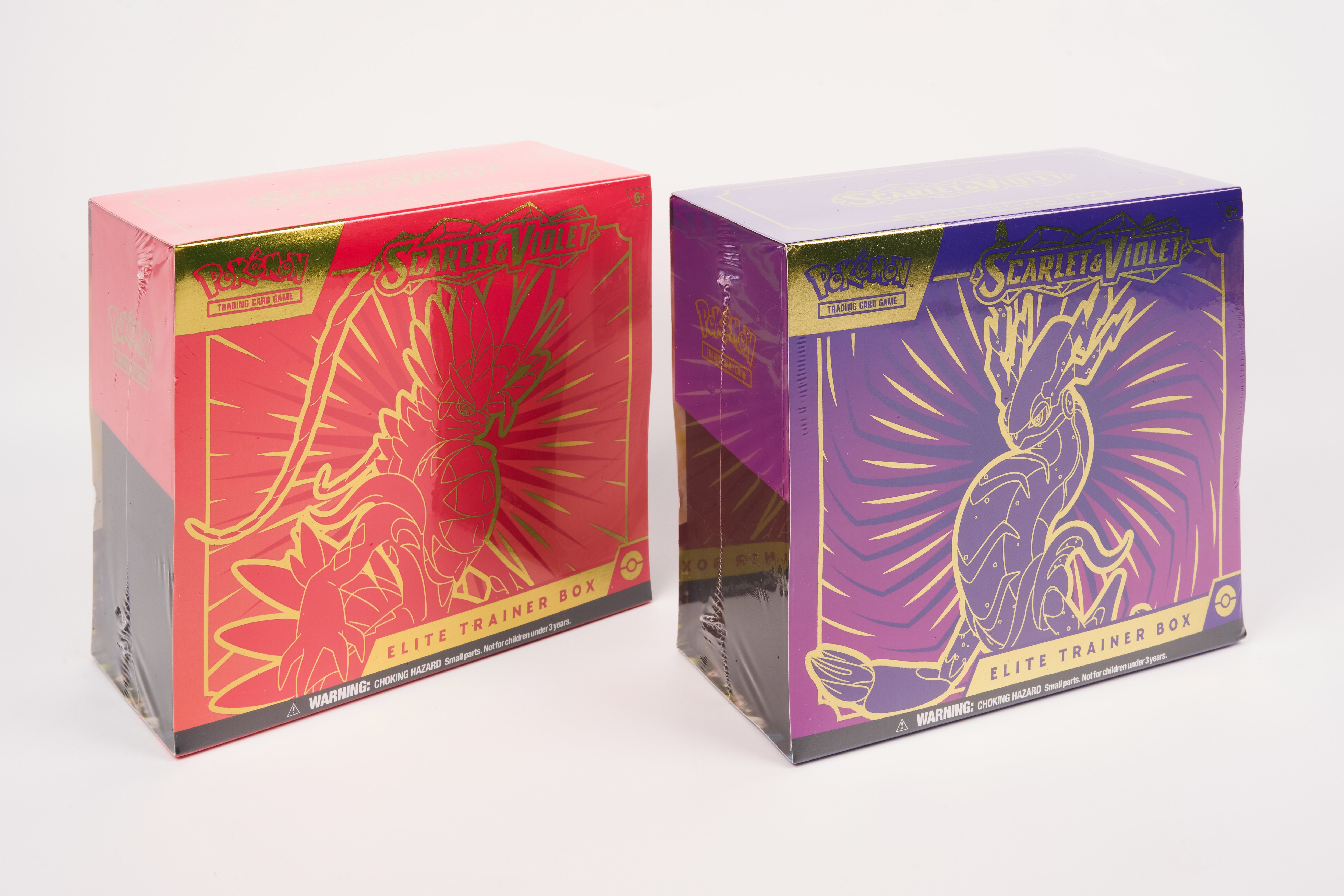 x2 Scarlet & Violet Elite Trainer Boxes - 1x Koraidon, 1x Miraidon - Sealed/Brand New